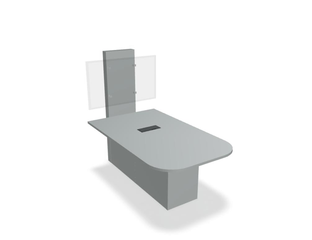 Ogi V MS02 - Multimedia-Station in Aluminium präsentiert im Onlineshop von KAQTU Design AG. Konferenztisch ist von Mdd