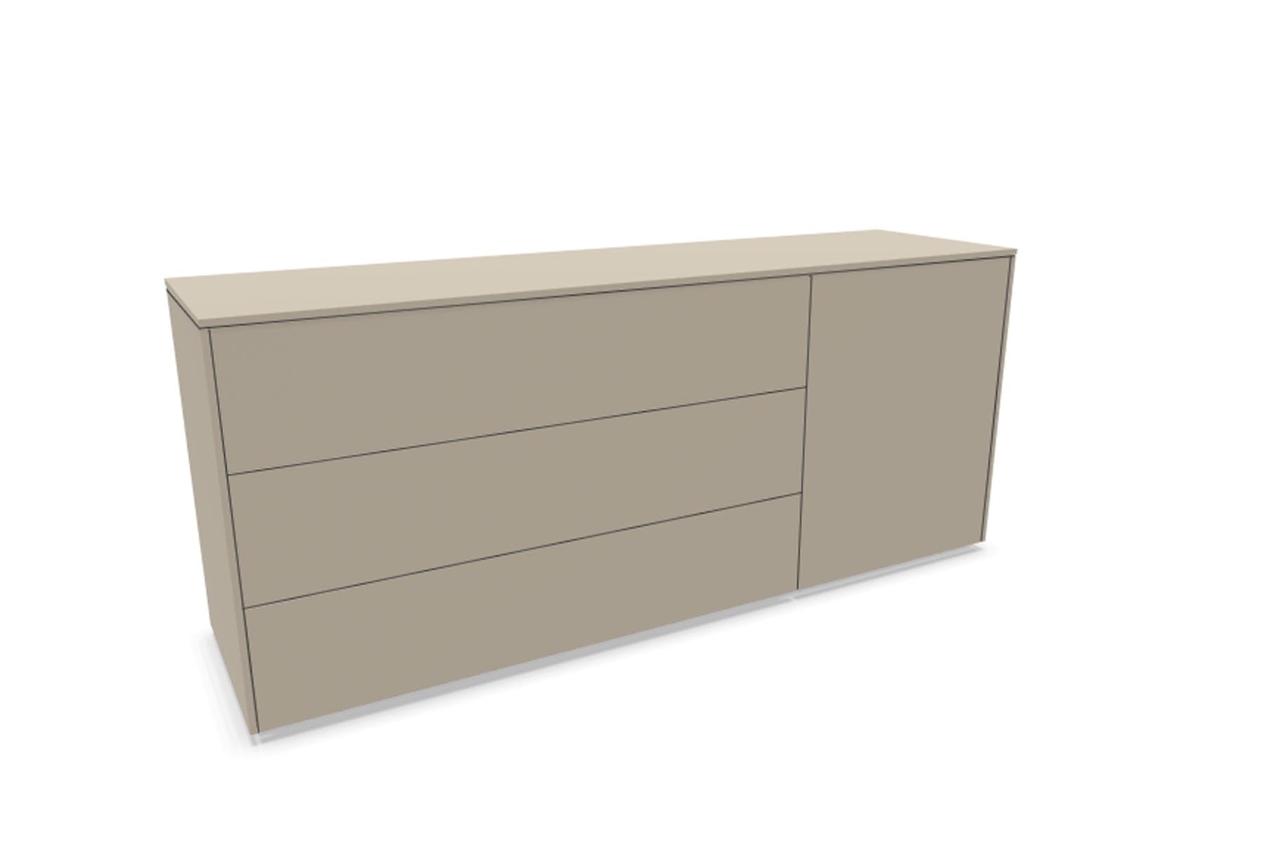 Aventa Sideboard V1 in Steingrau präsentiert im Onlineshop von KAQTU Design AG. Sideboard ist von Müller Möbelwerkstätten