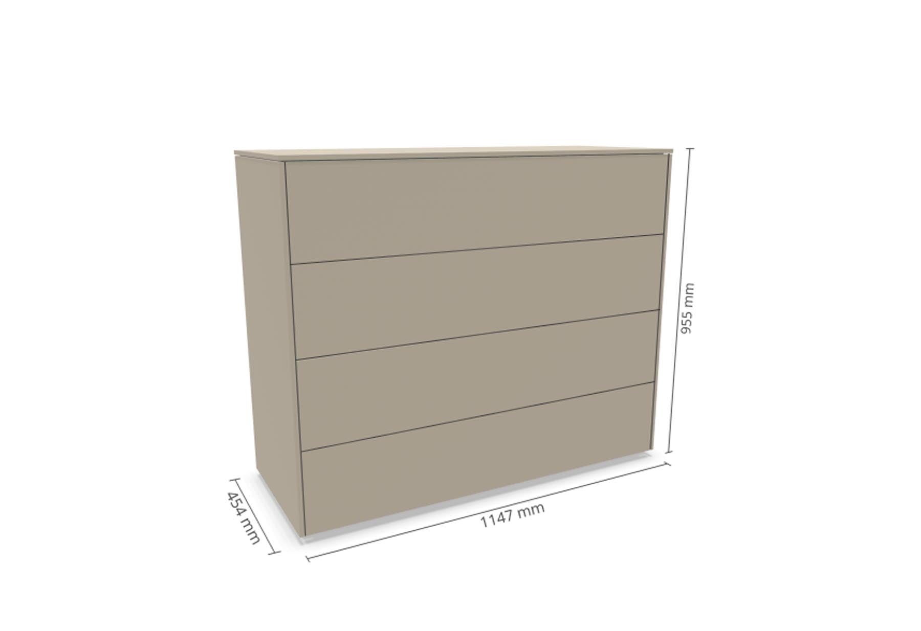 Aventa Sideboard V2 in Steingrau präsentiert im Onlineshop von KAQTU Design AG. Sideboard ist von Müller Möbelwerkstätten