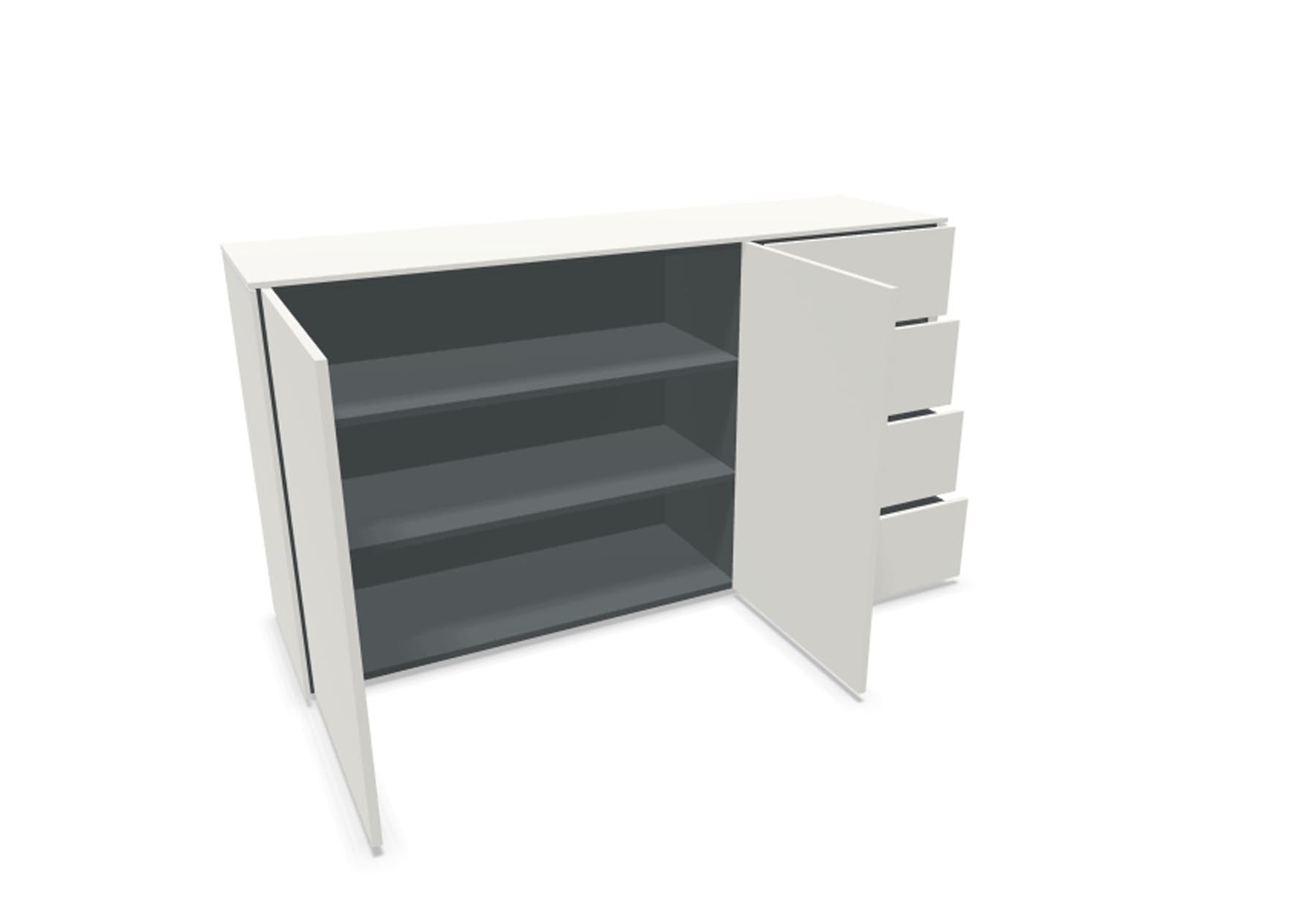 Aventa Sideboard V4 in Weiss präsentiert im Onlineshop von KAQTU Design AG. Sideboard ist von Müller Möbelwerkstätten