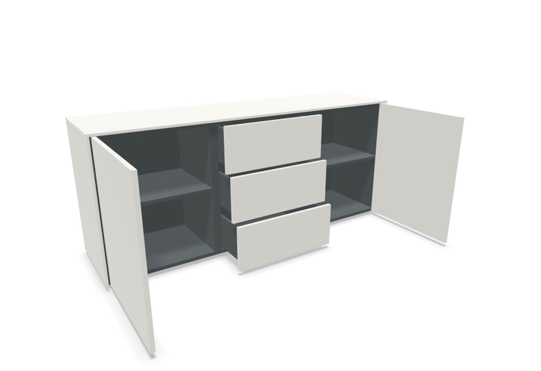 Aventa Sideboard V5 in Weiss präsentiert im Onlineshop von KAQTU Design AG. Sideboard ist von Müller Möbelwerkstätten