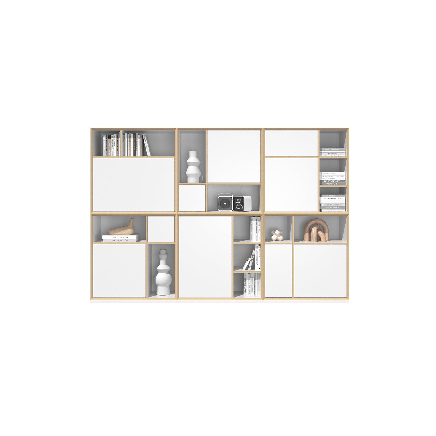 Vertiko Kombination 12 in Weiss präsentiert im Onlineshop von KAQTU Design AG. Kommode ist von Müller Möbelwerkstätten