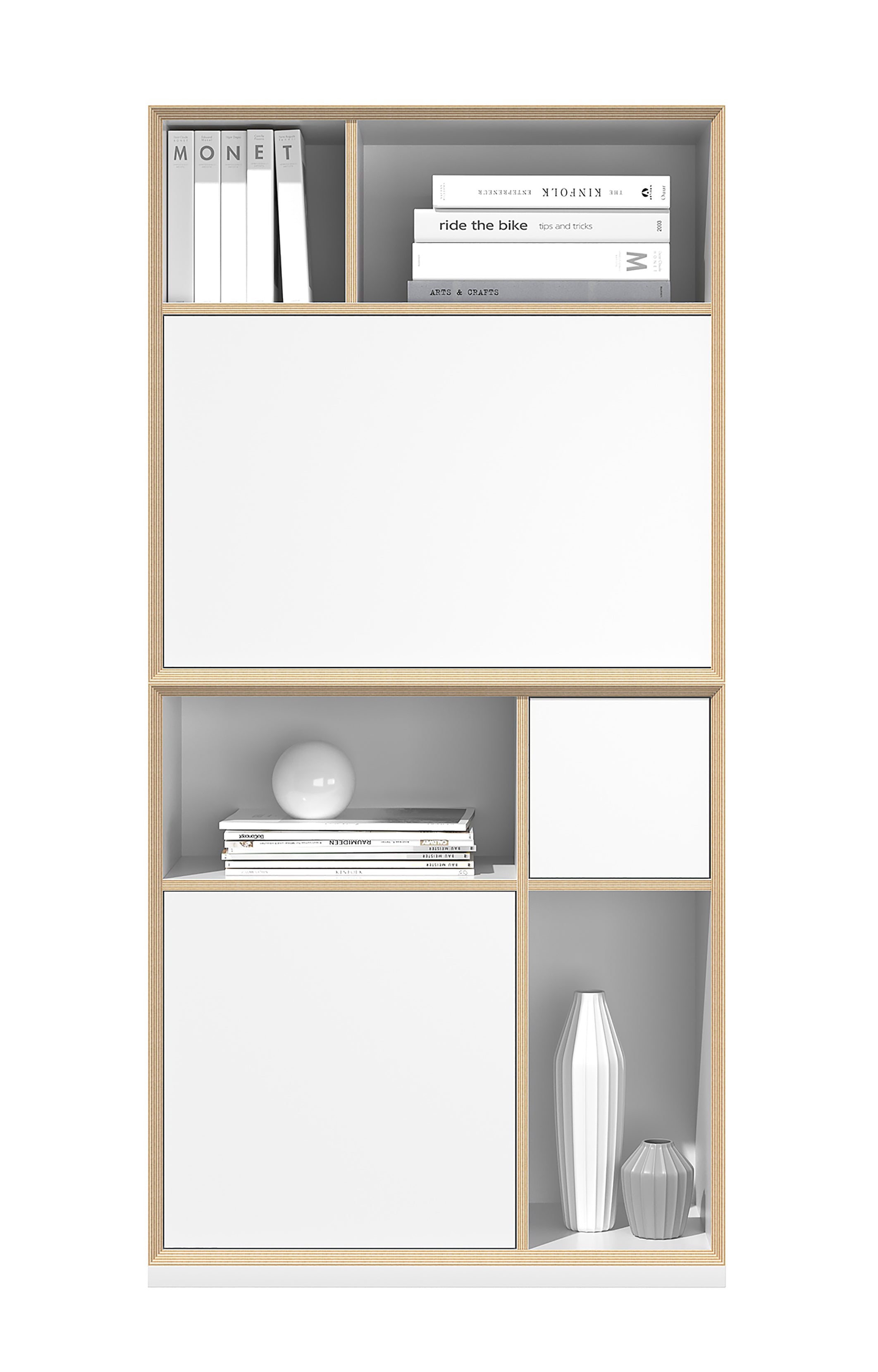 Vertiko Kombination 2 in Weiss präsentiert im Onlineshop von KAQTU Design AG. Kommode ist von Müller Möbelwerkstätten