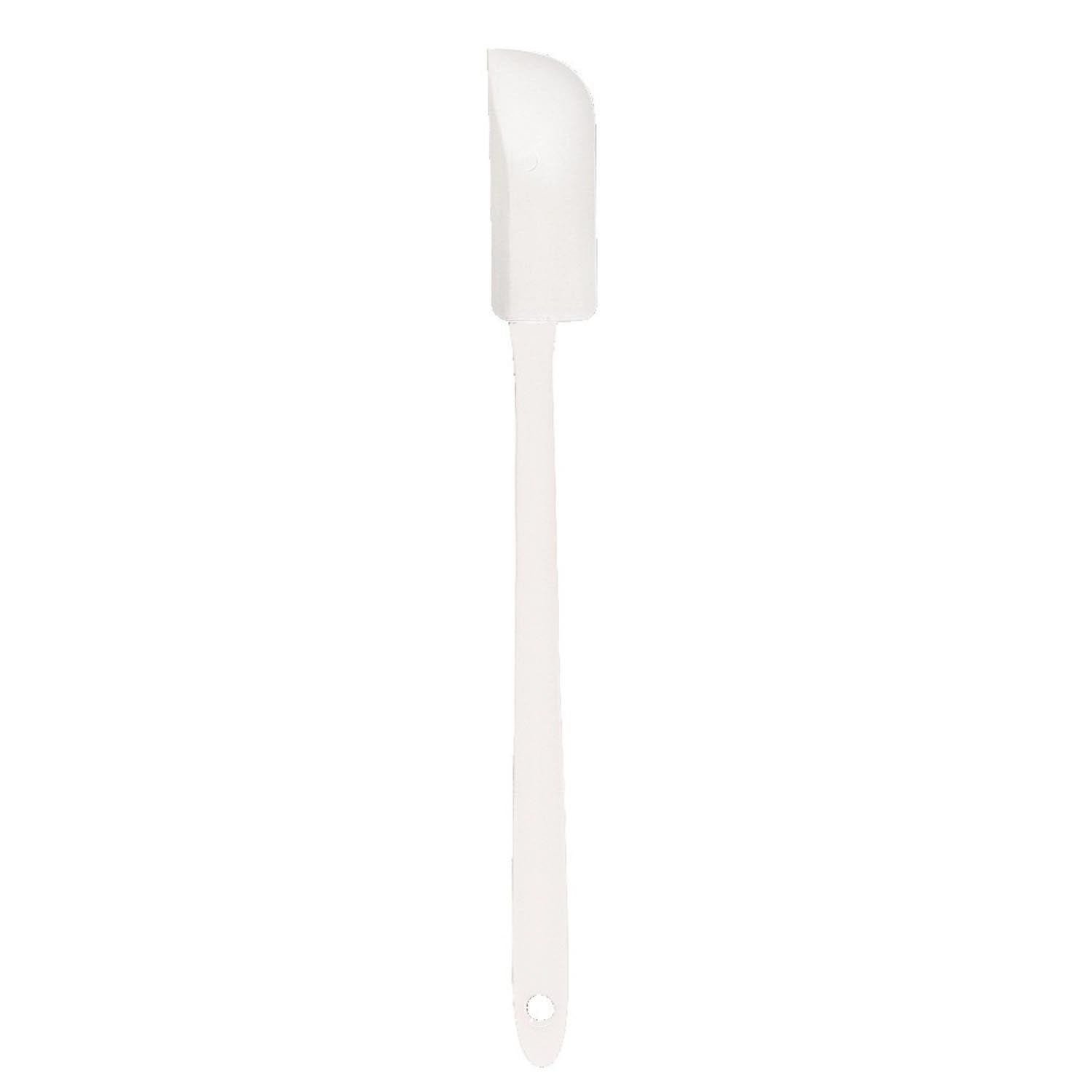 Teigschaber weiss Kunststoffgriff 25.5/2.8cm mit Barcode in Weiss präsentiert im Onlineshop von KAQTU Design AG. Kochbesteck ist von DaloLindén