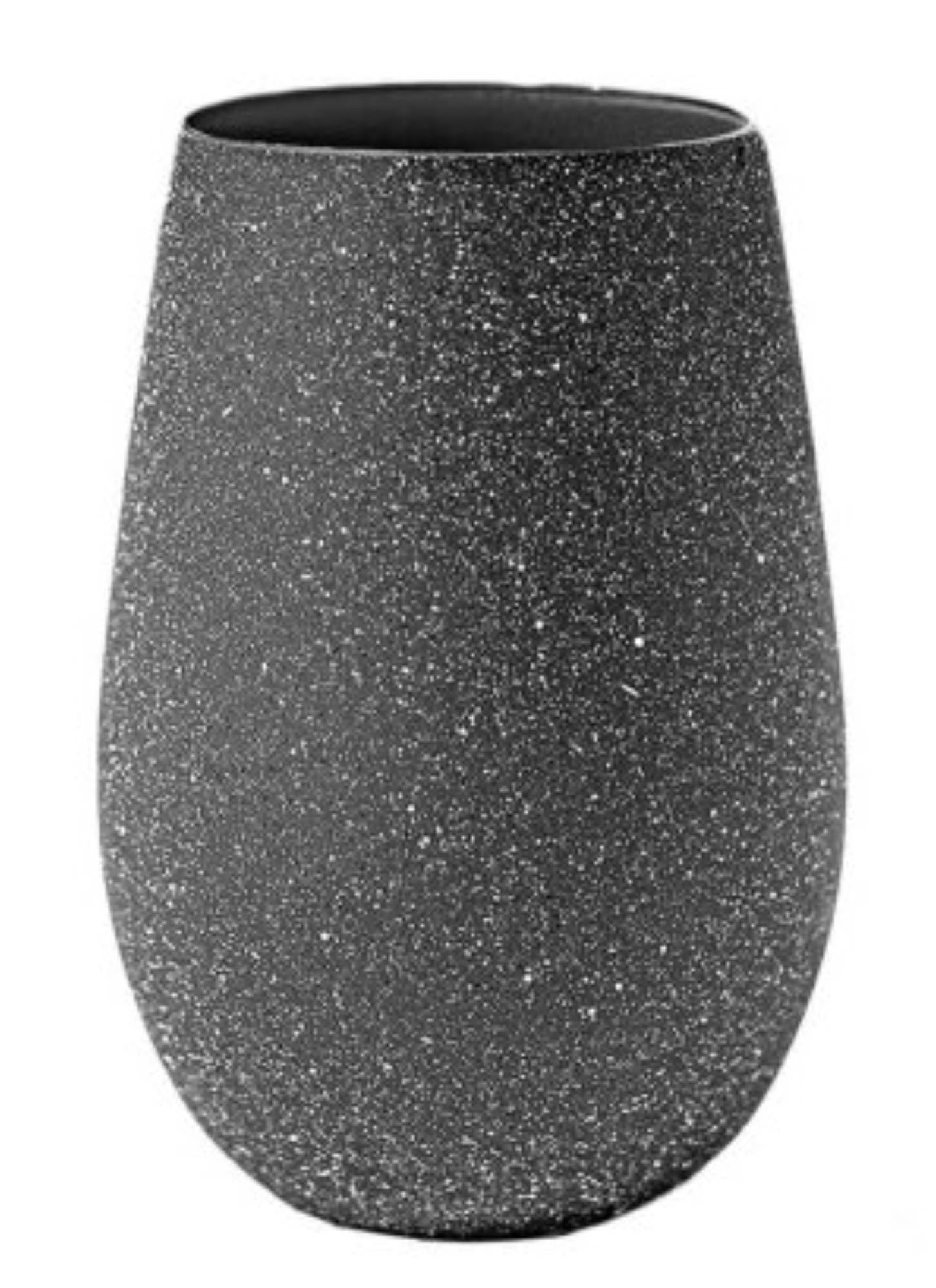 Longdrinkbecher Stones Basalt 465 ml dunkelgrau in Silber präsentiert im Onlineshop von KAQTU Design AG. Glas ist von Stölzle