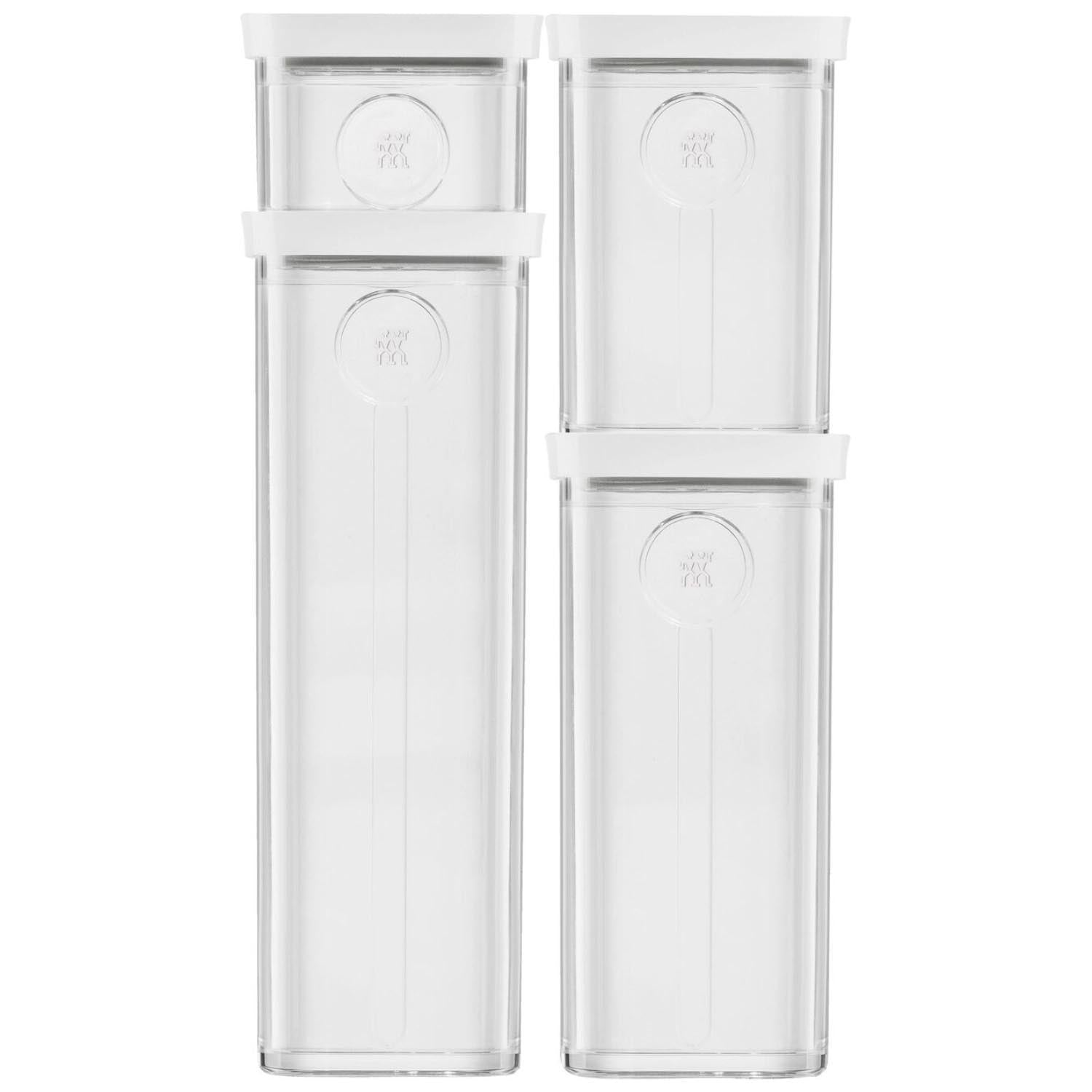 Praktische Cube Box S von Zwilling, 320ml, transparent-weiß, 7.6x10.7x10.7cm, perfekt für die ordentliche Aufbewahrung kleiner Utensilien.