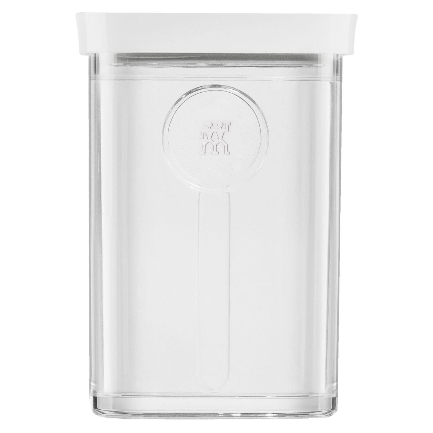 Praktische Cube Box 2S von Zwilling, 825ml, transparent-weiß, 15.2x10.7x10.7cm, ideal zur Aufbewahrung von Lebensmitteln.