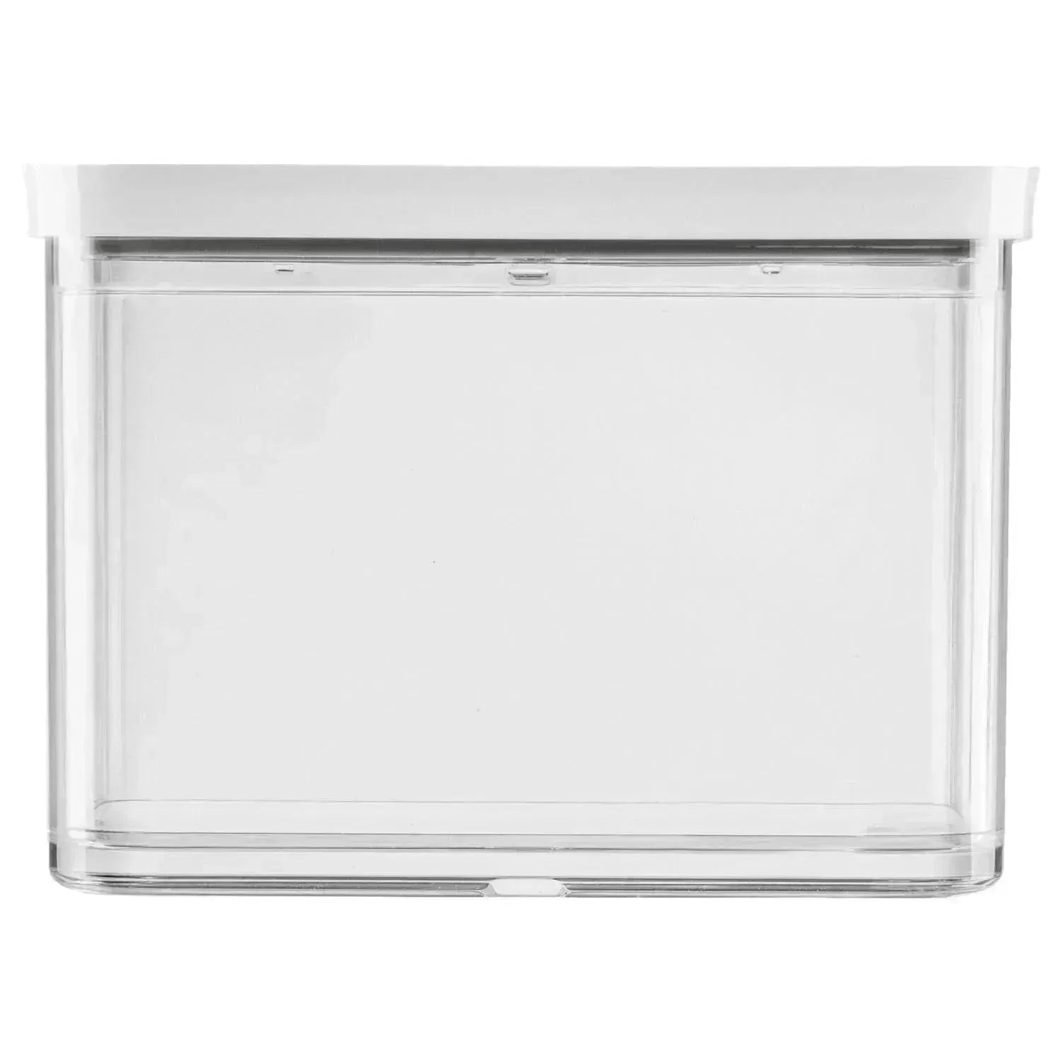 Praktische Cube Box 2M von Zwilling, 1.8l Fassungsvermögen, transparent-weiß, ideal zur Aufbewahrung, Maße: 15.2x21.4x10.7cm.