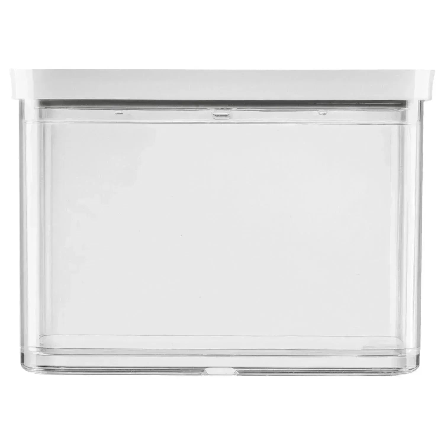 Praktische Cube Box 2M von Zwilling, 1.8l Fassungsvermögen, transparent-weiß, ideal zur Aufbewahrung, Maße: 15.2x21.4x10.7cm.