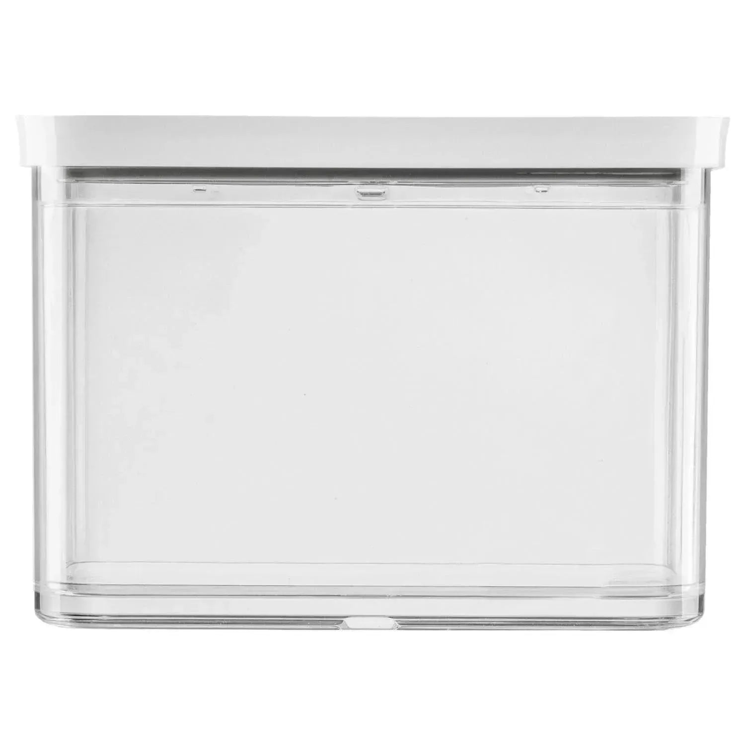 Praktische Cube Box 2M von Zwilling, 1.8l Fassungsvermögen, transparent-weiß, ideal zur Aufbewahrung, Maße: 15.2x21.4x10.7cm.