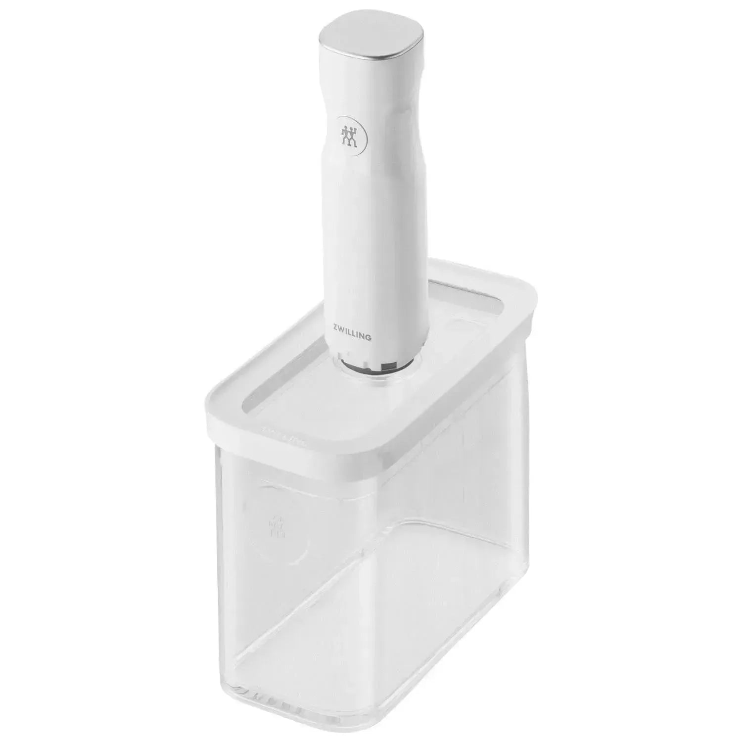 Zwilling Cube Box 2M, 1.8l, transparent-weiß, 15.2x21.4x10.7cm, ideal für Aufbewahrung und Organisation, modernes Design.