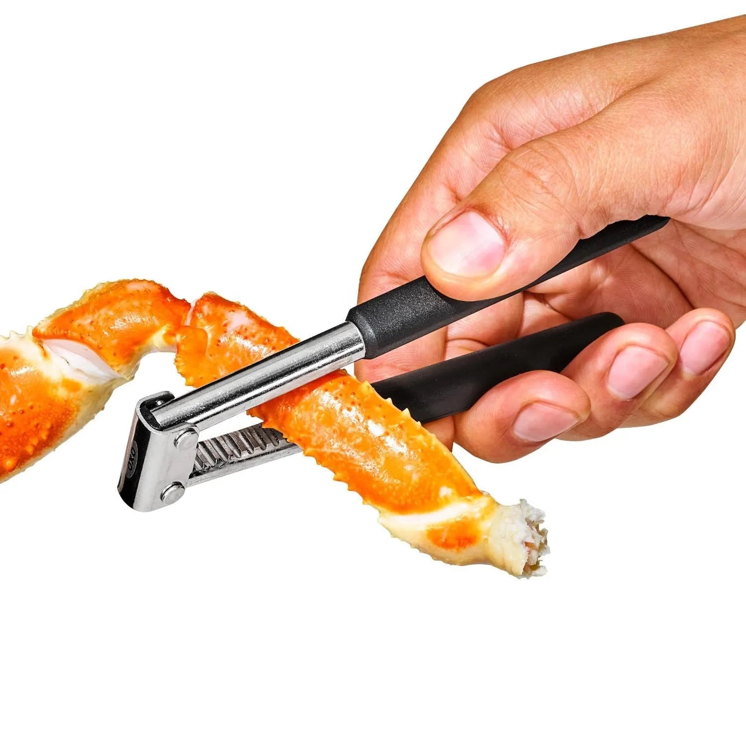 Der OXO Good Grips Nussknacker bietet Komfort und Effizienz beim Knacken von Nüssen und Meeresfrüchten dank rutschfestem Griff.