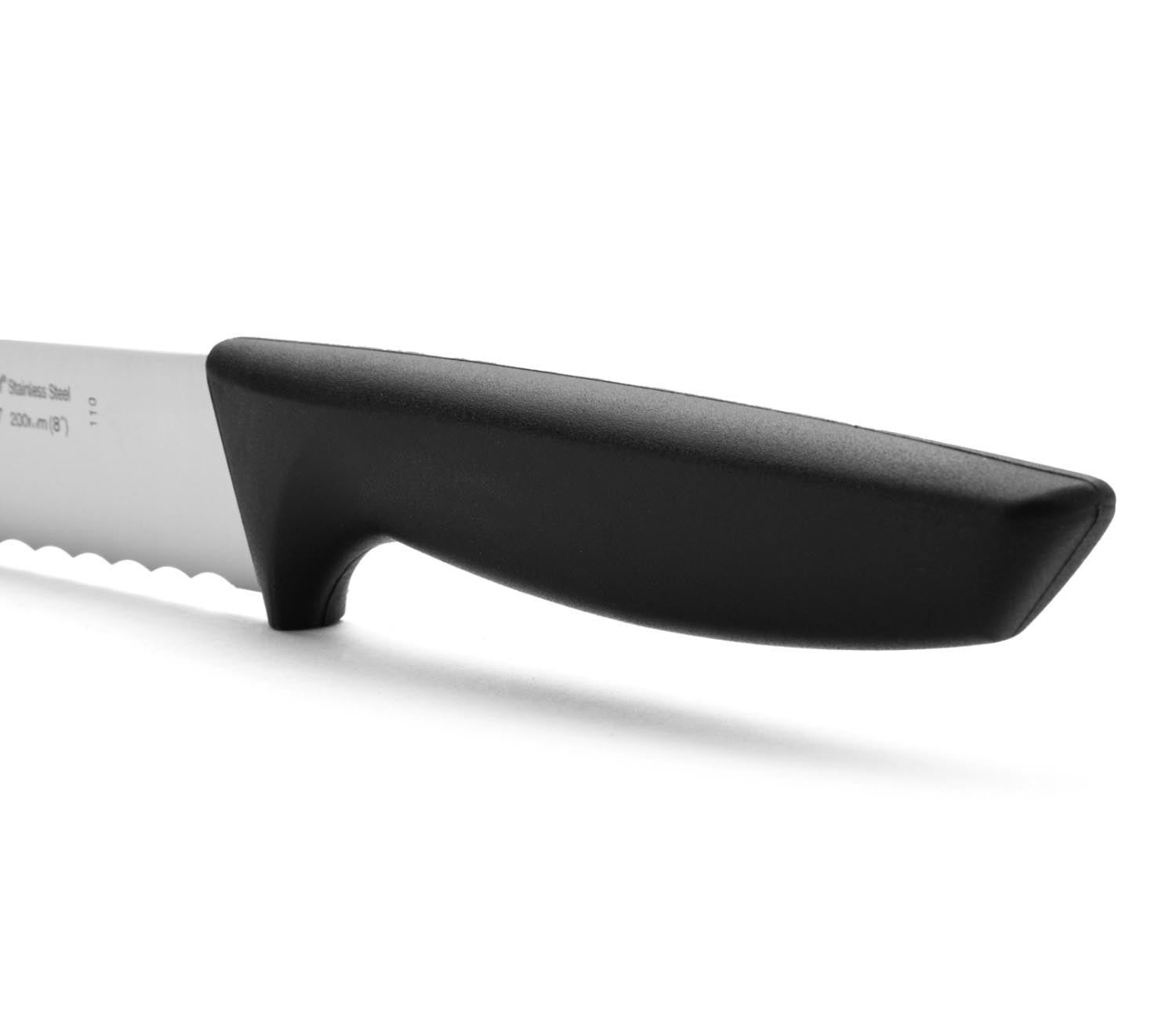 Das Niza Brotmesser von Arcos mit 20 cm Klinge und ergonomischem Kunststoffgriff bietet präzises Schneiden und hohen Komfort.