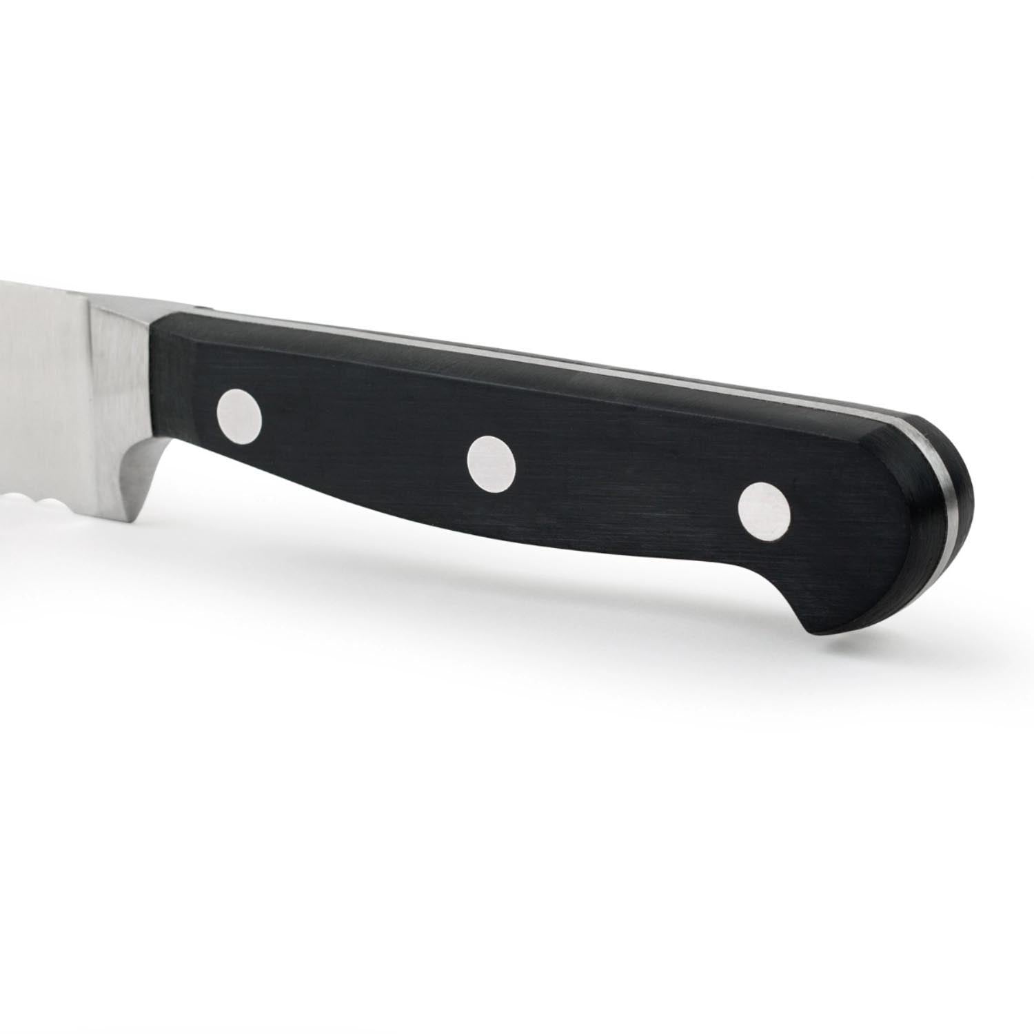 Das Arcos Clasica Brotmesser mit 18cm geschmiedeter Klinge überzeugt durch Präzision, Qualität und elegantes Design für Ihre Küche.