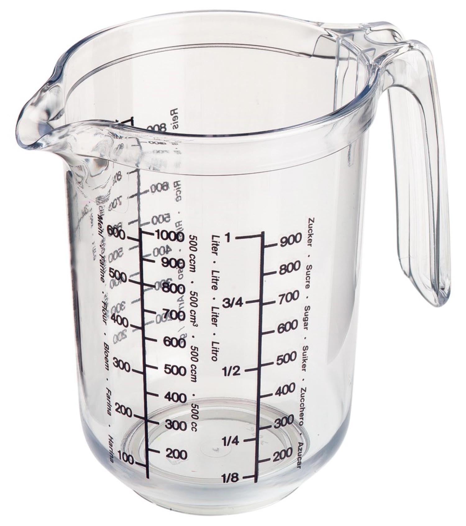 Messkanne Gerda, 1 l in Transparent präsentiert im Onlineshop von KAQTU Design AG. Küchenhelfer ist von Westmark