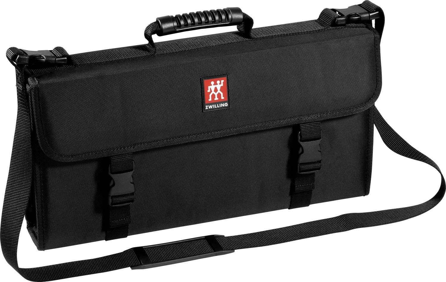 Messertasche gross, 49x25cm, 17 Spalten in Schwarz präsentiert im Onlineshop von KAQTU Design AG. Grillzubehör ist von Zwilling