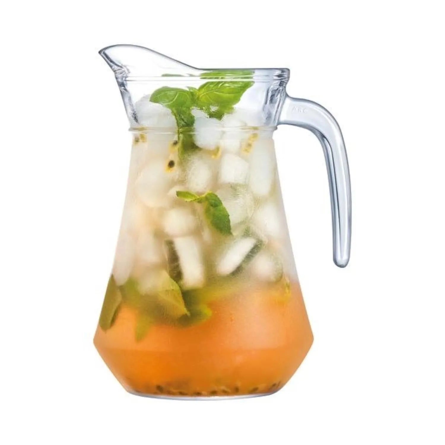 Eleganter Arc Broc Krug mit 1 Liter Fassungsvermögen, ideal für Wasser, Saft oder andere Getränke.