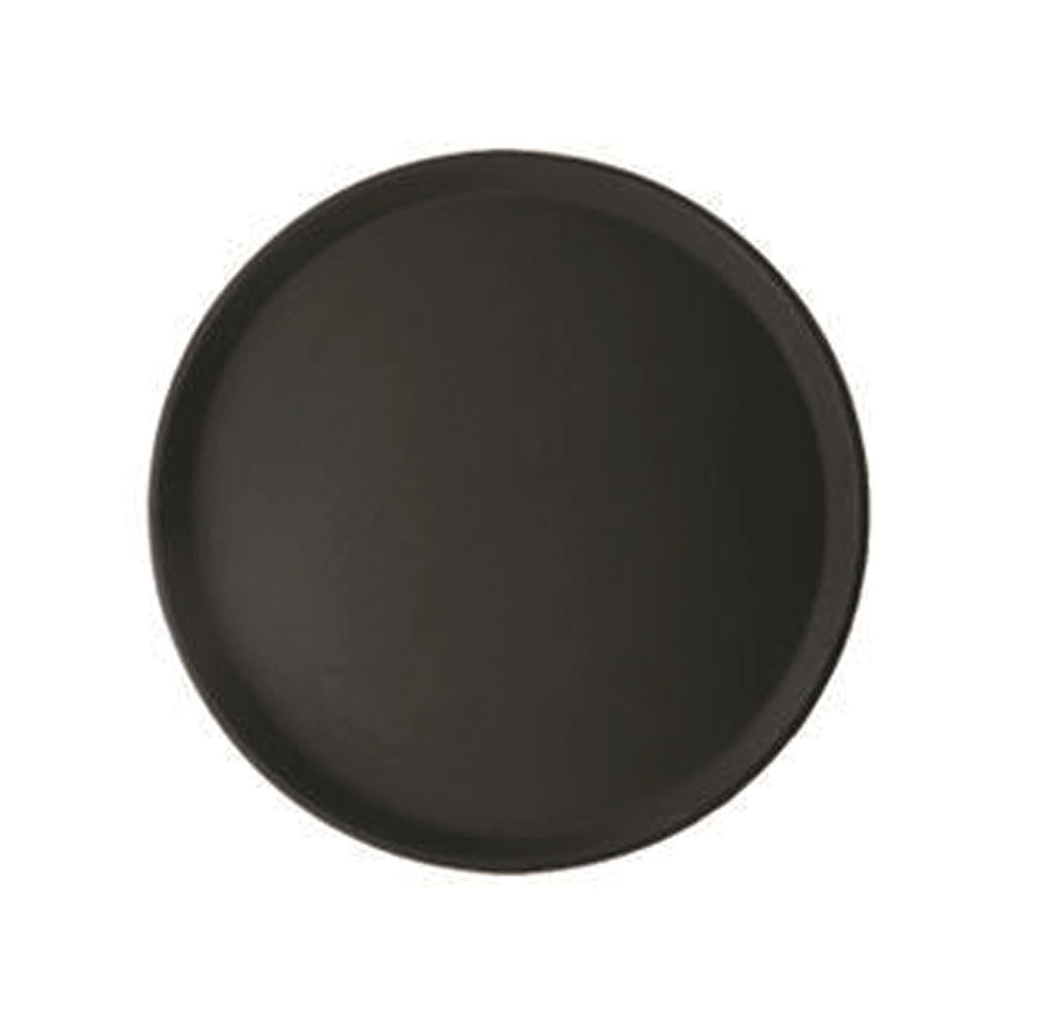 Serviertablett rund Antirutsch schwarz D27.5cm in Schwarz präsentiert im Onlineshop von KAQTU Design AG. Tablett ist von Linum