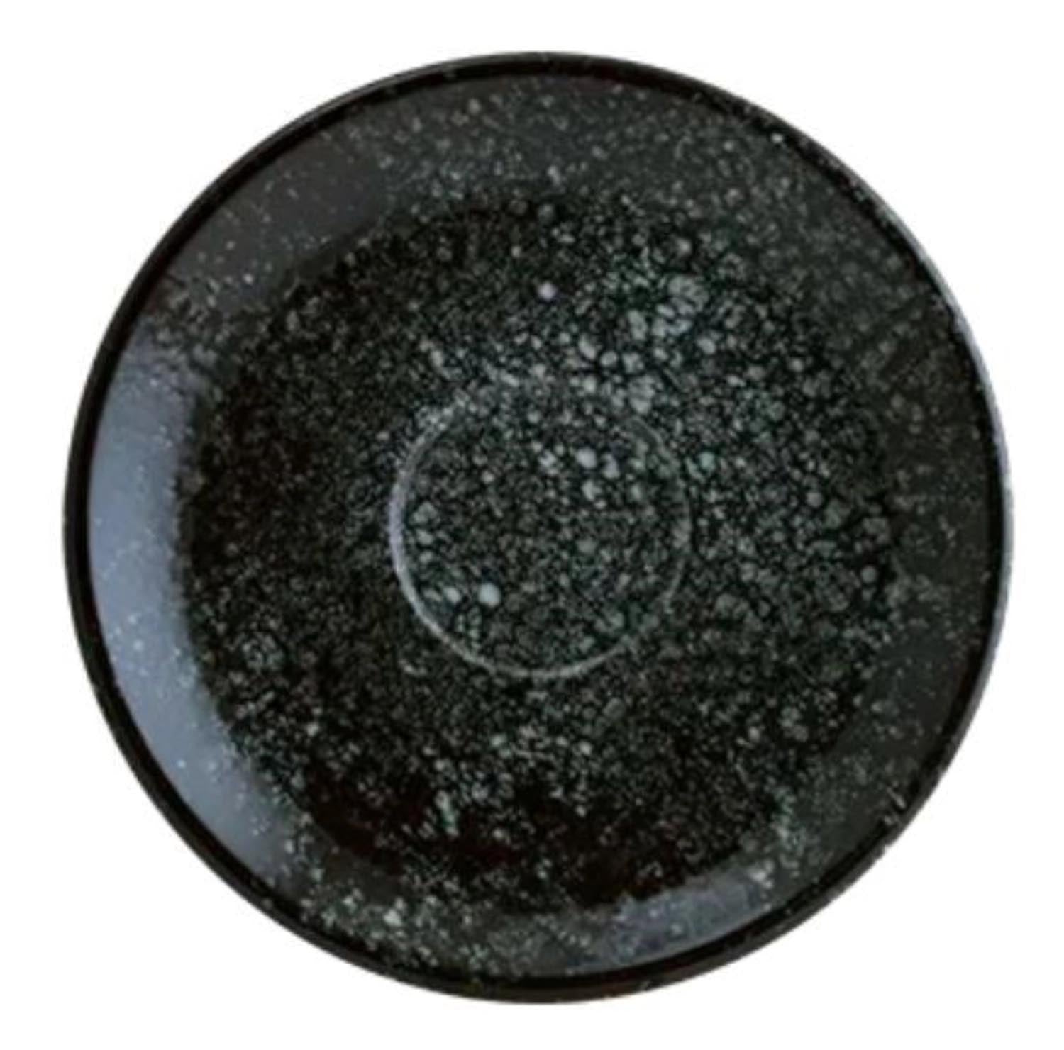 Cosmos Black Gourmet Kaffee Untertasse D12cm in Schwarz präsentiert im Onlineshop von KAQTU Design AG. Espressotassen ist von Bonna