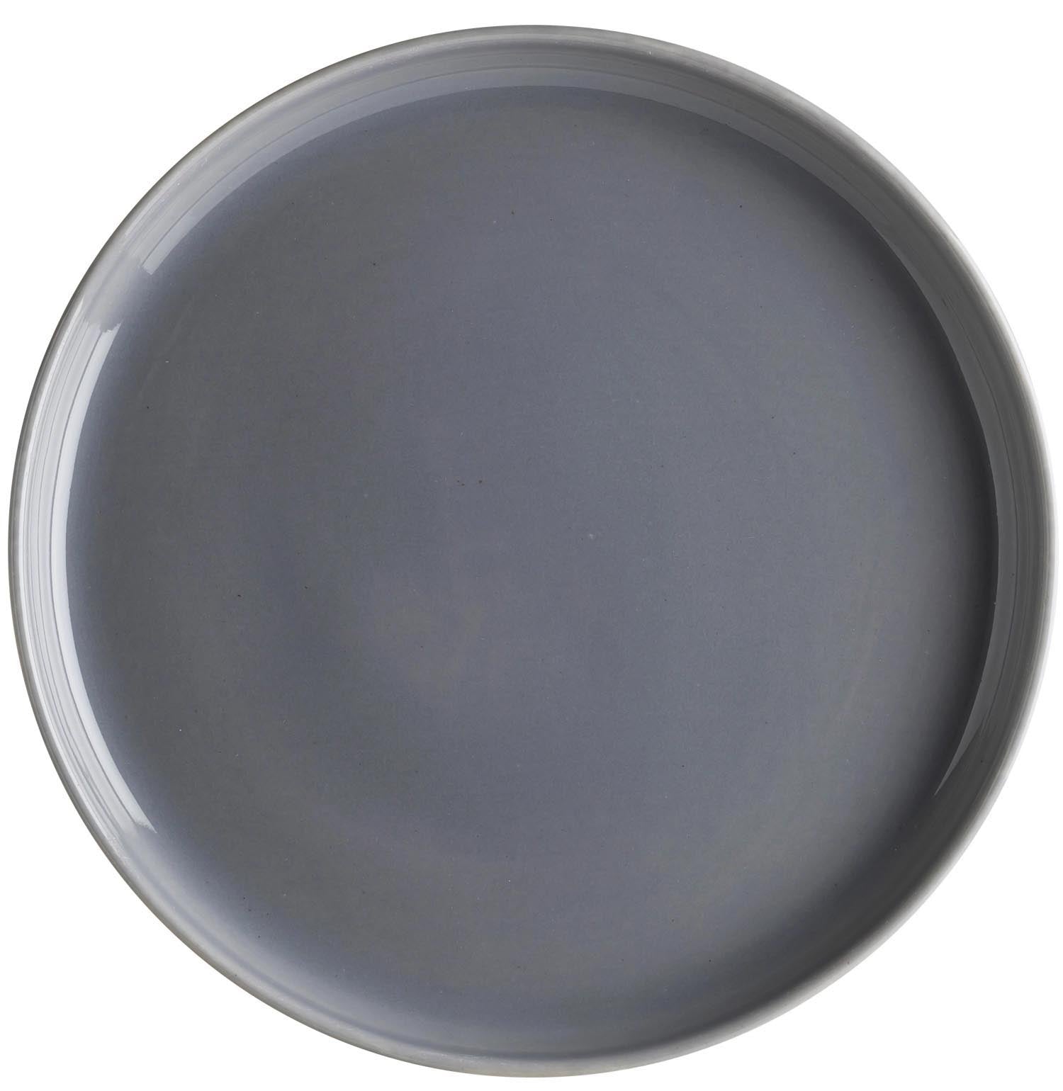 Ground gris Teller flach D25cm in Grau präsentiert im Onlineshop von KAQTU Design AG. Teller ist von Bonna
