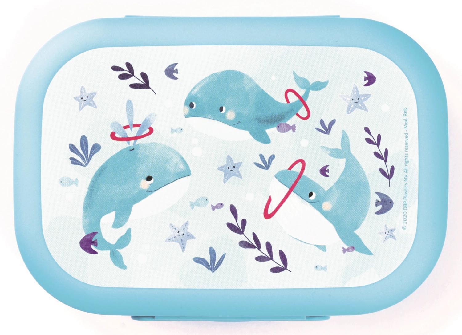 Sealife Lunchbox Wal 180x132x50  Hellblau