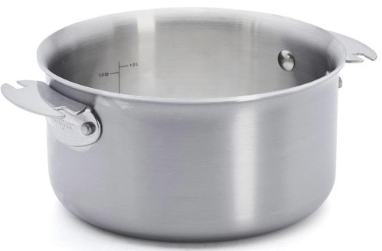 Alchimy Loqy Kass. u. Bratentopf Mehrsch. Edelst. D18cm in Silber präsentiert im Onlineshop von KAQTU Design AG. Pfanne/Topf ist von de Buyer