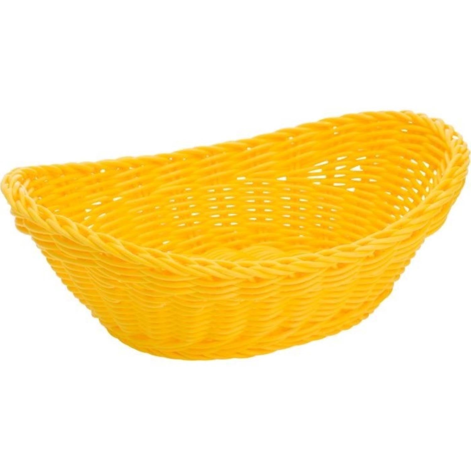 Korb oval, z-gelb, 23.5x18x6/8cm in Gelb präsentiert im Onlineshop von KAQTU Design AG. Aufbewahrungskorb ist von Westmark