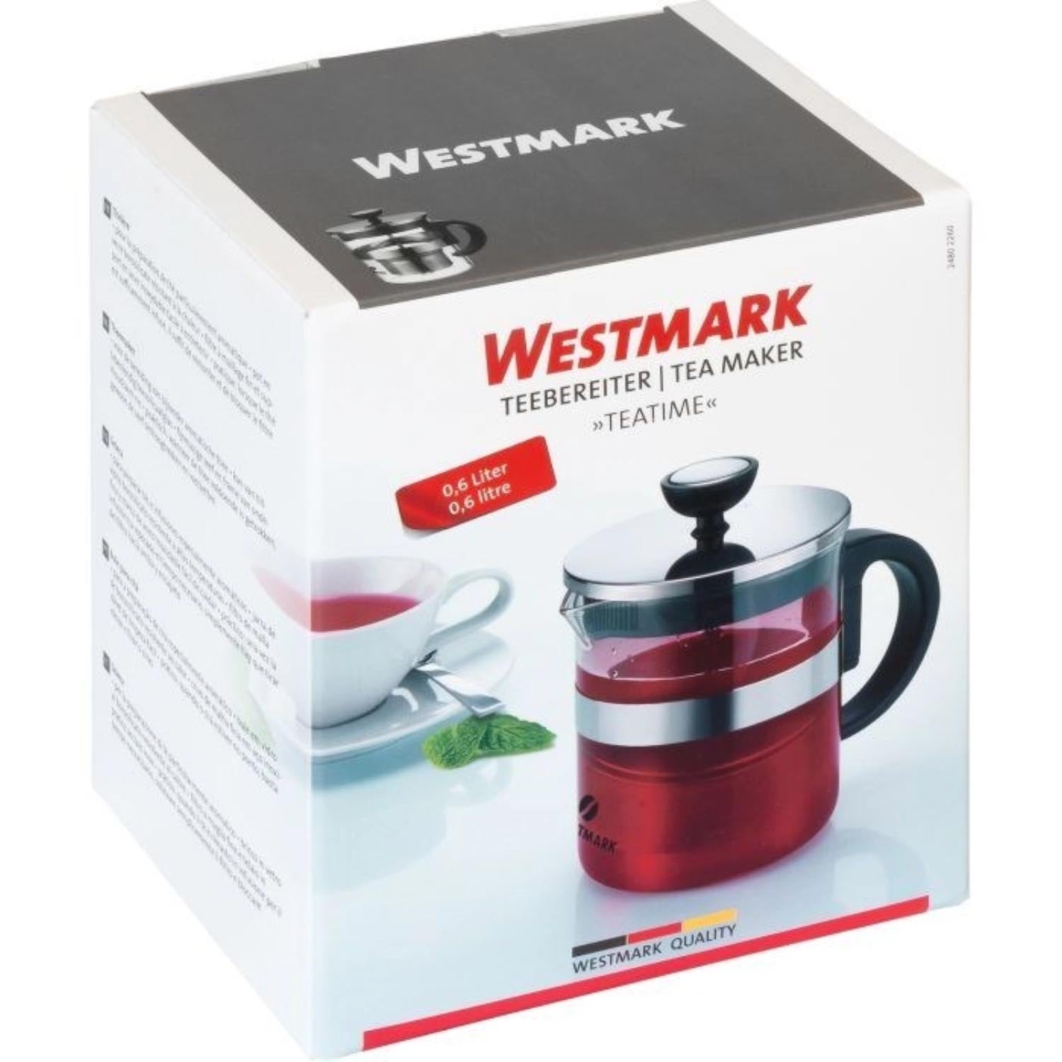 Teebereiter Teatime von Westmark, 600ml, für losen Tee, stilvolles Design, benutzerfreundlich, für aromatischen Teegenuss.
