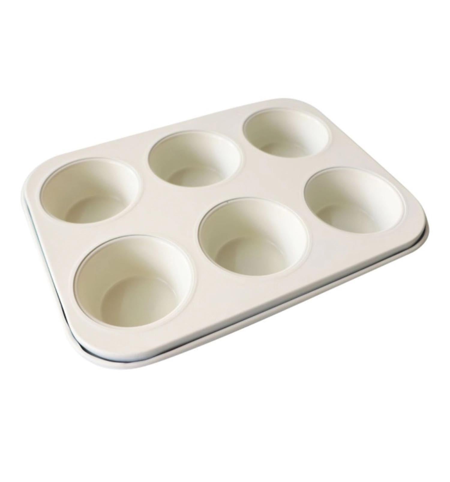 Antihaft-Muffin-Backform für 6 Stück von Scrap Cooking, perfekt für gleichmässiges Backen und müheloses Herausnehmen der Muffins.