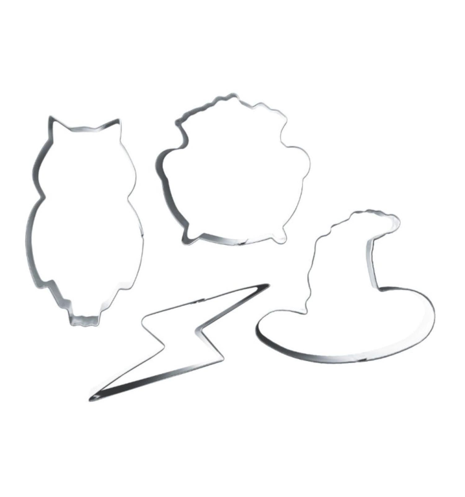 4-teiliges Ausstechformen-Set von Scrap Cooking mit zauberhaften Designs, ideal für fantasievolle Backideen und magische Leckereien.
