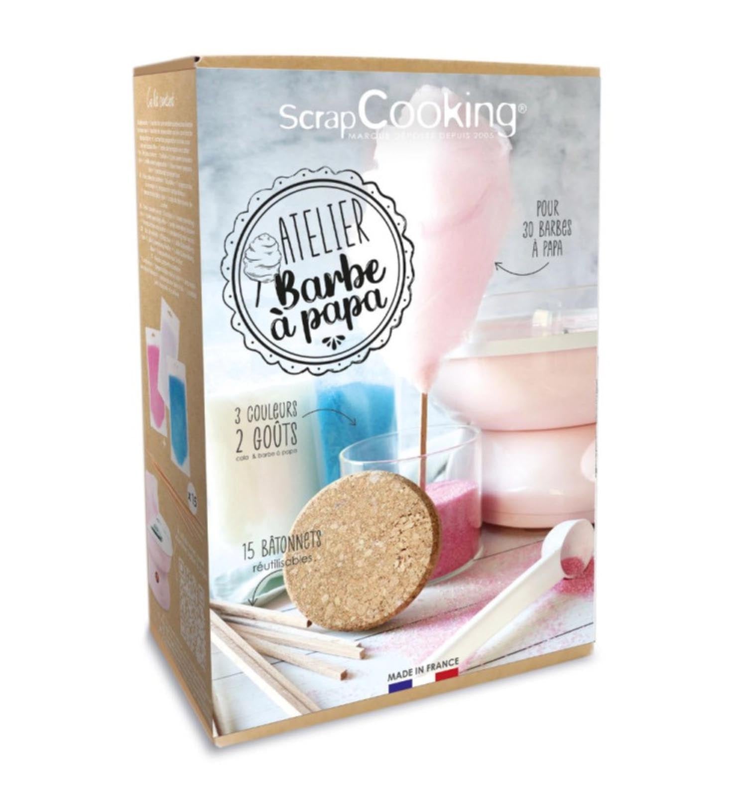 Erleben Sie den Atelier Zuckerwatte Workshop von Scrap Cooking – kreative Backmischungen und bunte Topper für Ihre Backkunst.