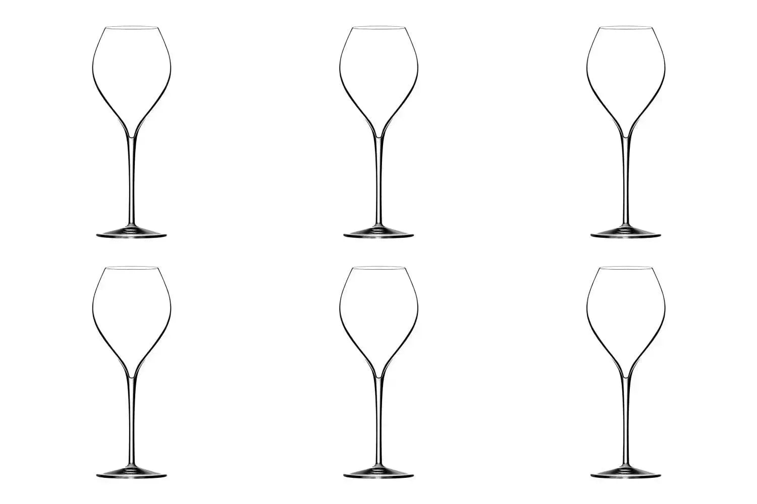 6er Set Jamesse Grand Champagnerglas 40cl in Transparent präsentiert im Onlineshop von KAQTU Design AG. Glas ist von Lehmann Glass