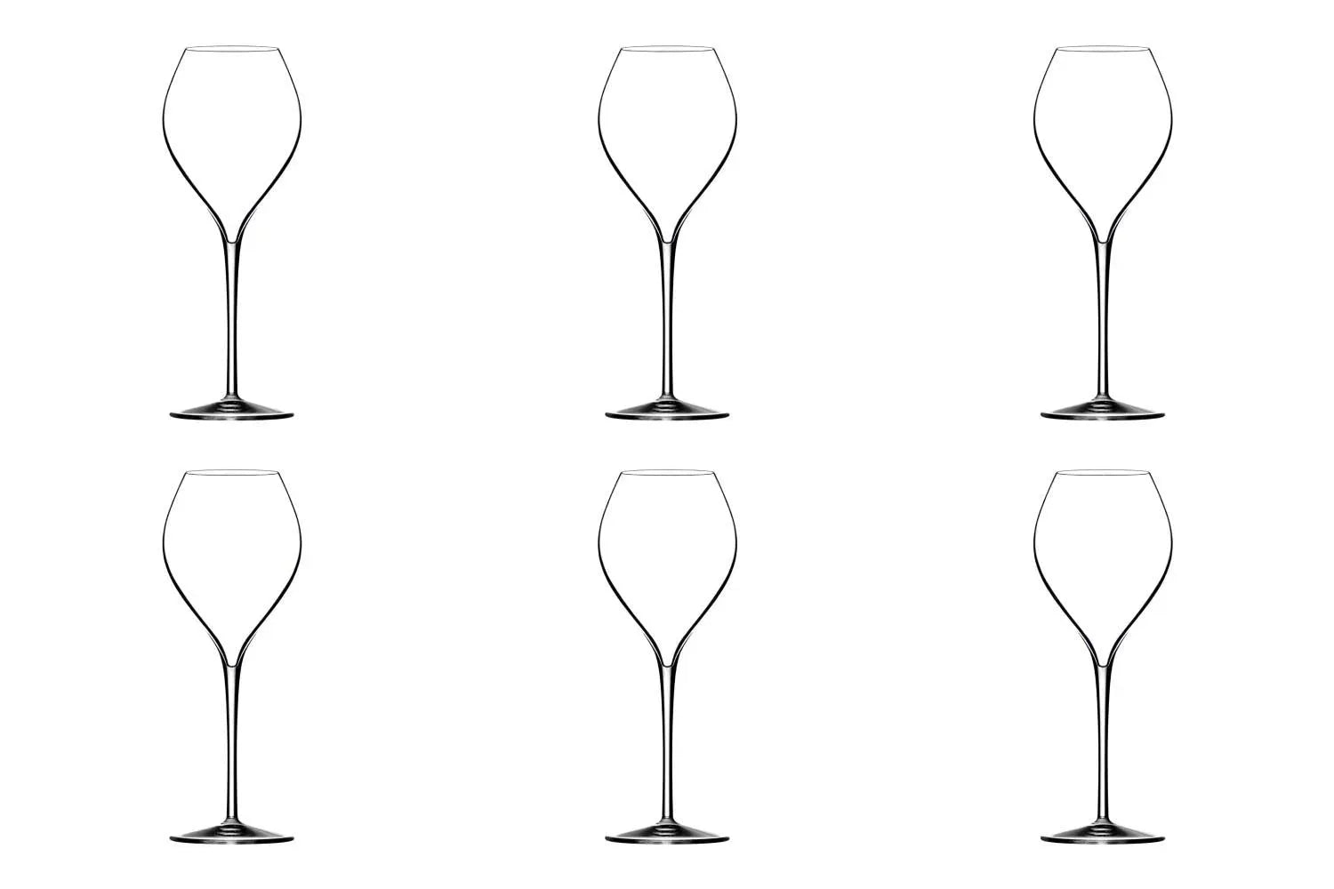 6er Set Jamesse Grand Champagnerglas 40cl in Transparent präsentiert im Onlineshop von KAQTU Design AG. Glas ist von Lehmann Glass