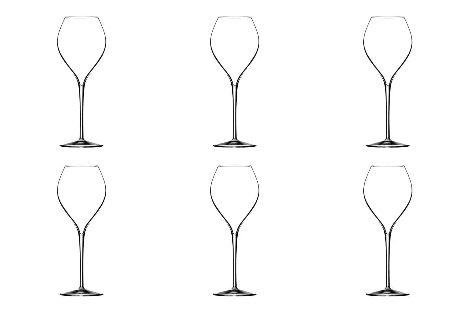 6er Set Jamesse Grand Champagnerglas 40cl in Transparent präsentiert im Onlineshop von KAQTU Design AG. Glas ist von Lehmann Glass