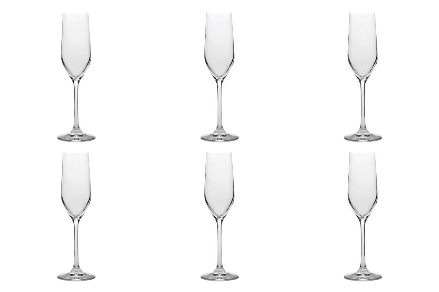 6er Set Grand Cuvée Sektkelch, 185ml, h: 219mm in Transparent präsentiert im Onlineshop von KAQTU Design AG. Glas ist von Stölzle