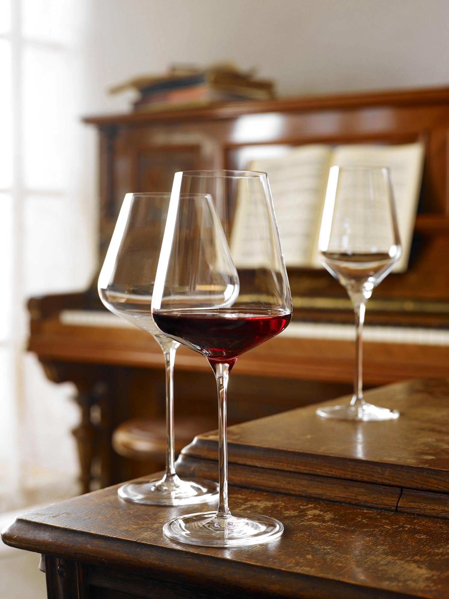 Elegantes 6er Set Bordeauxgläser Quatrophil von Stölzle, 644ml, 255mm hoch, ideal für Rotwein und stilvolle Anlässe.