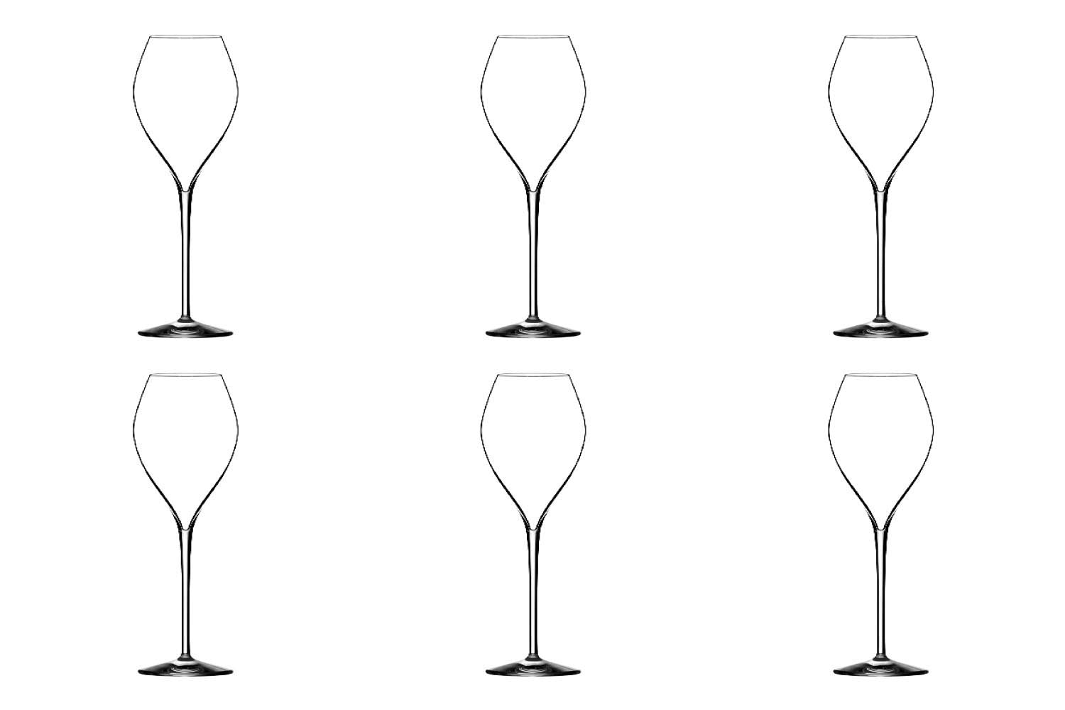 6er Set Jamesse Premium Champagnerglas 25cl in Transparent präsentiert im Onlineshop von KAQTU Design AG. Glas ist von Lehmann Glass