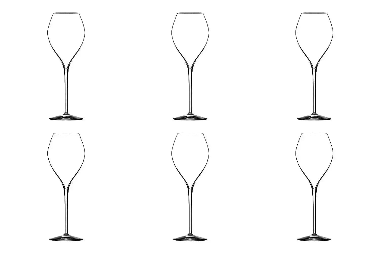 6er Set Jamesse Premium Champagnerglas 25cl in Transparent präsentiert im Onlineshop von KAQTU Design AG. Glas ist von Lehmann Glass