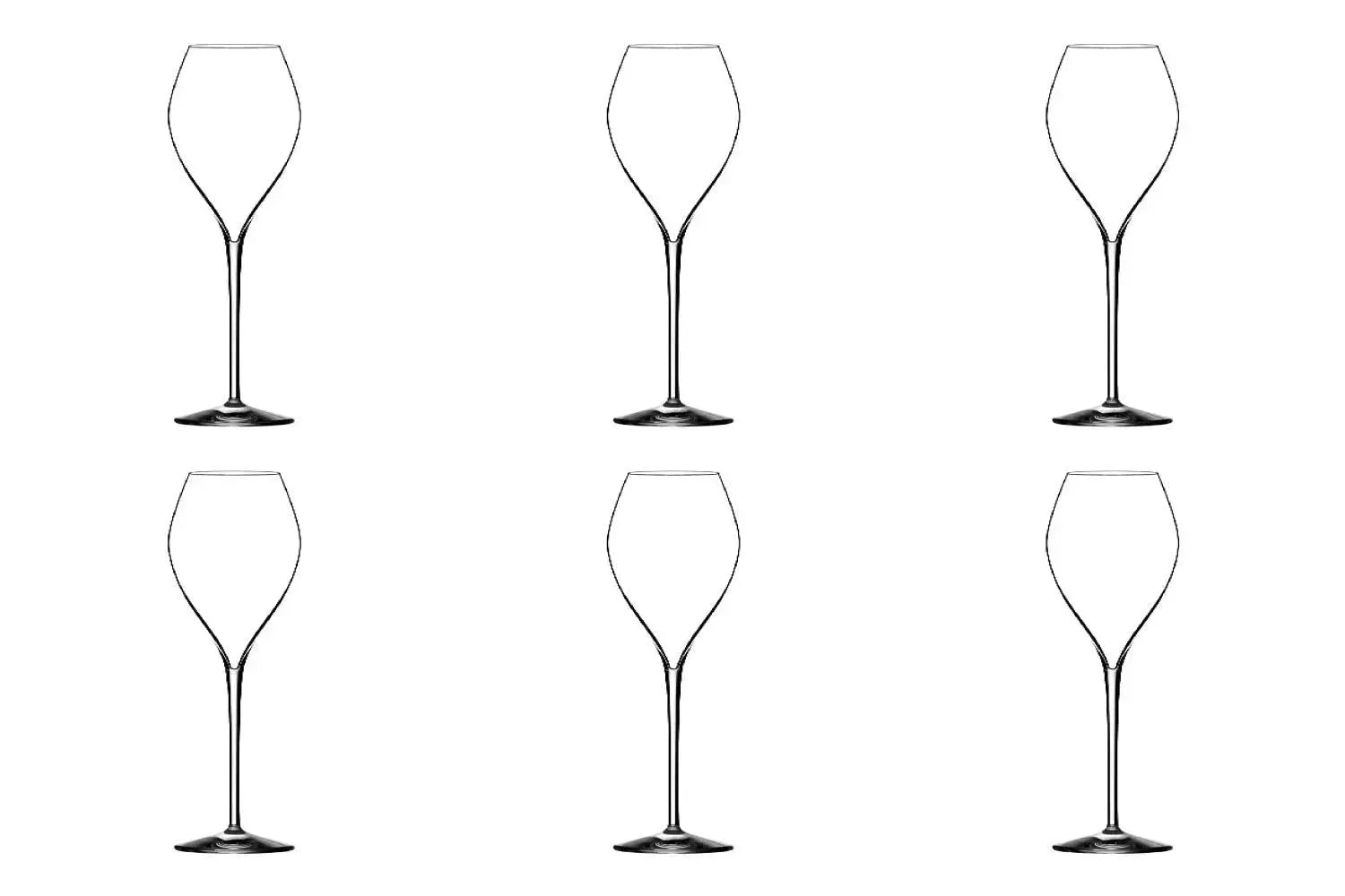 6er Set Jamesse Premium Champagnerglas 25cl in Transparent präsentiert im Onlineshop von KAQTU Design AG. Glas ist von Lehmann Glass