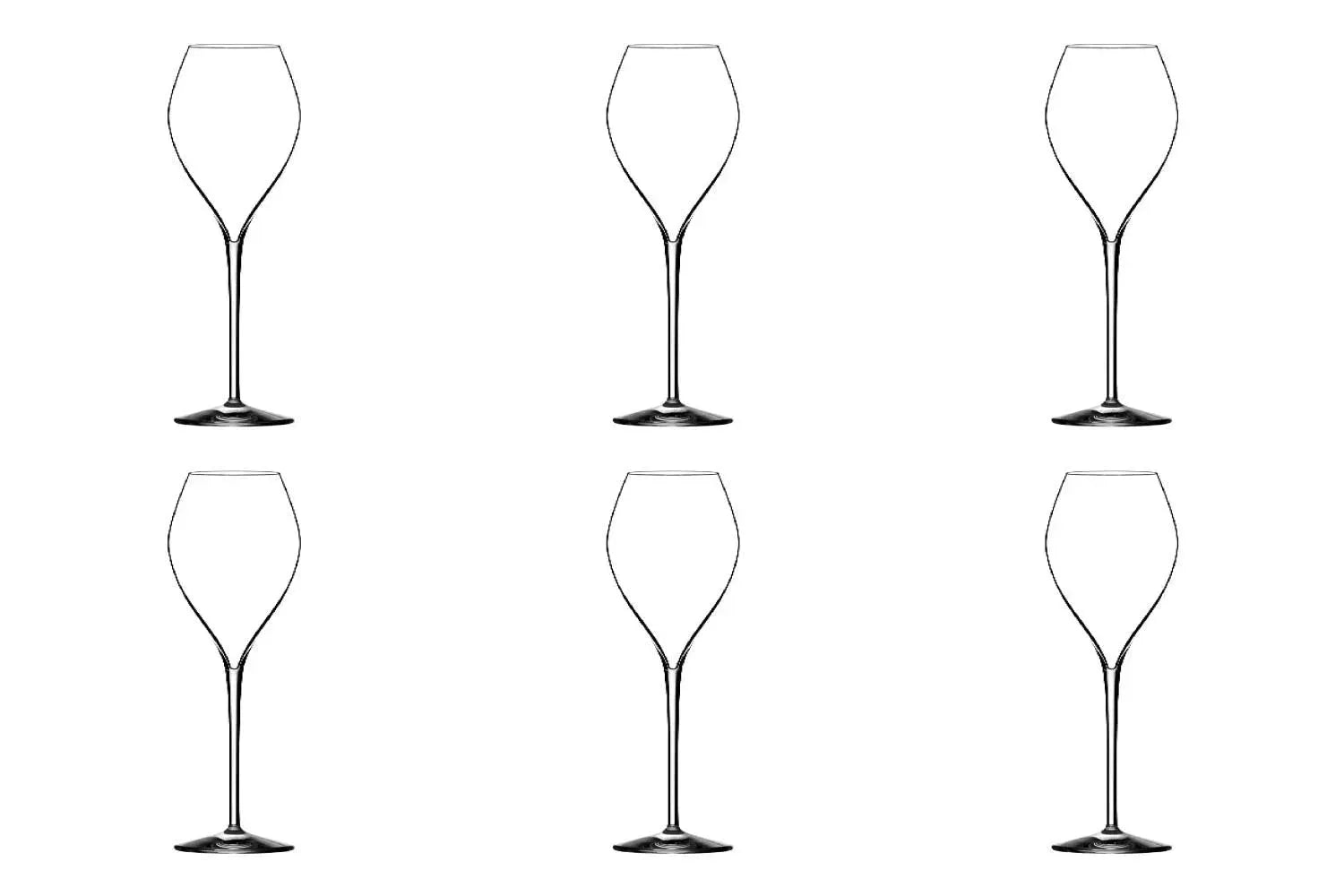 6er Set Jamesse Premium Champagnerglas 25cl in Transparent präsentiert im Onlineshop von KAQTU Design AG. Glas ist von Lehmann Glass