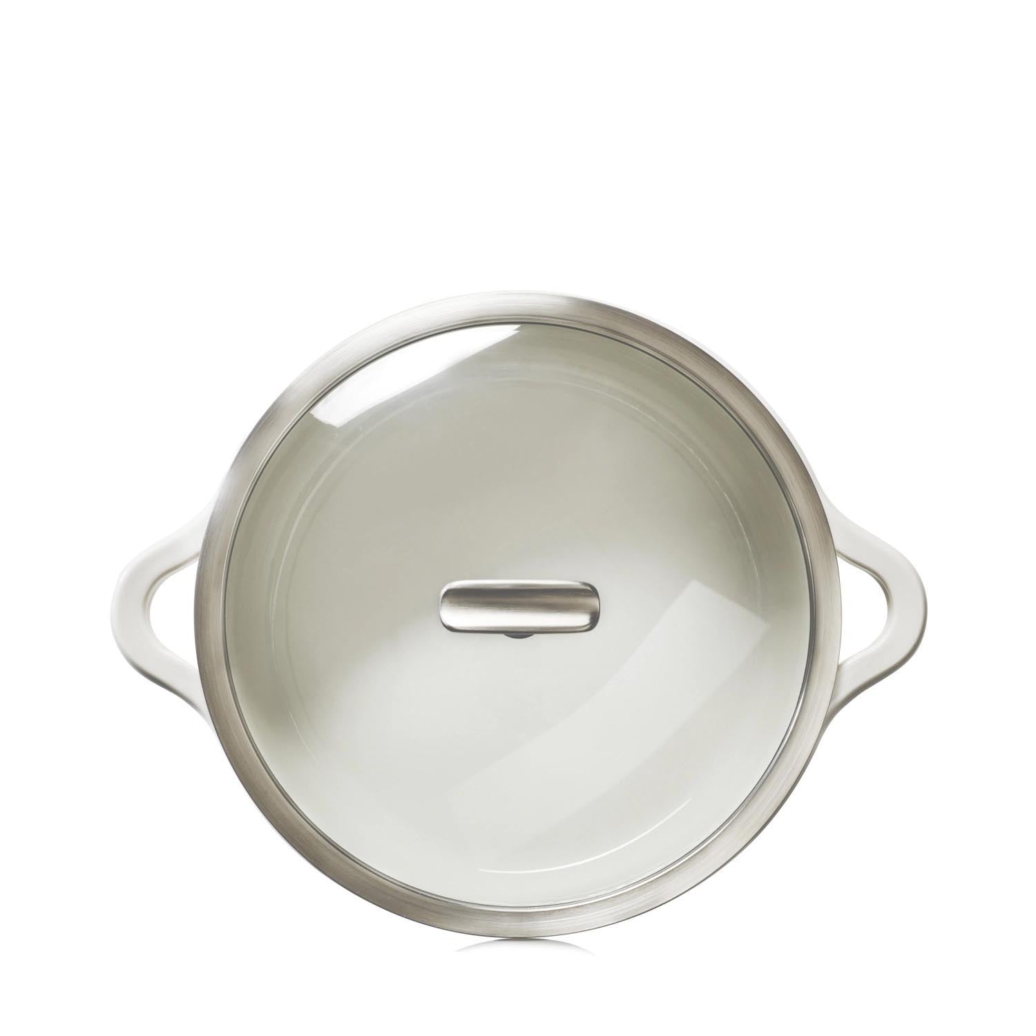 Bombance Glasdeckel mit Edelstahlgriff für Kasserolle D19cm in Transparent präsentiert im Onlineshop von KAQTU Design AG. Pfannendeckel ist von Revol