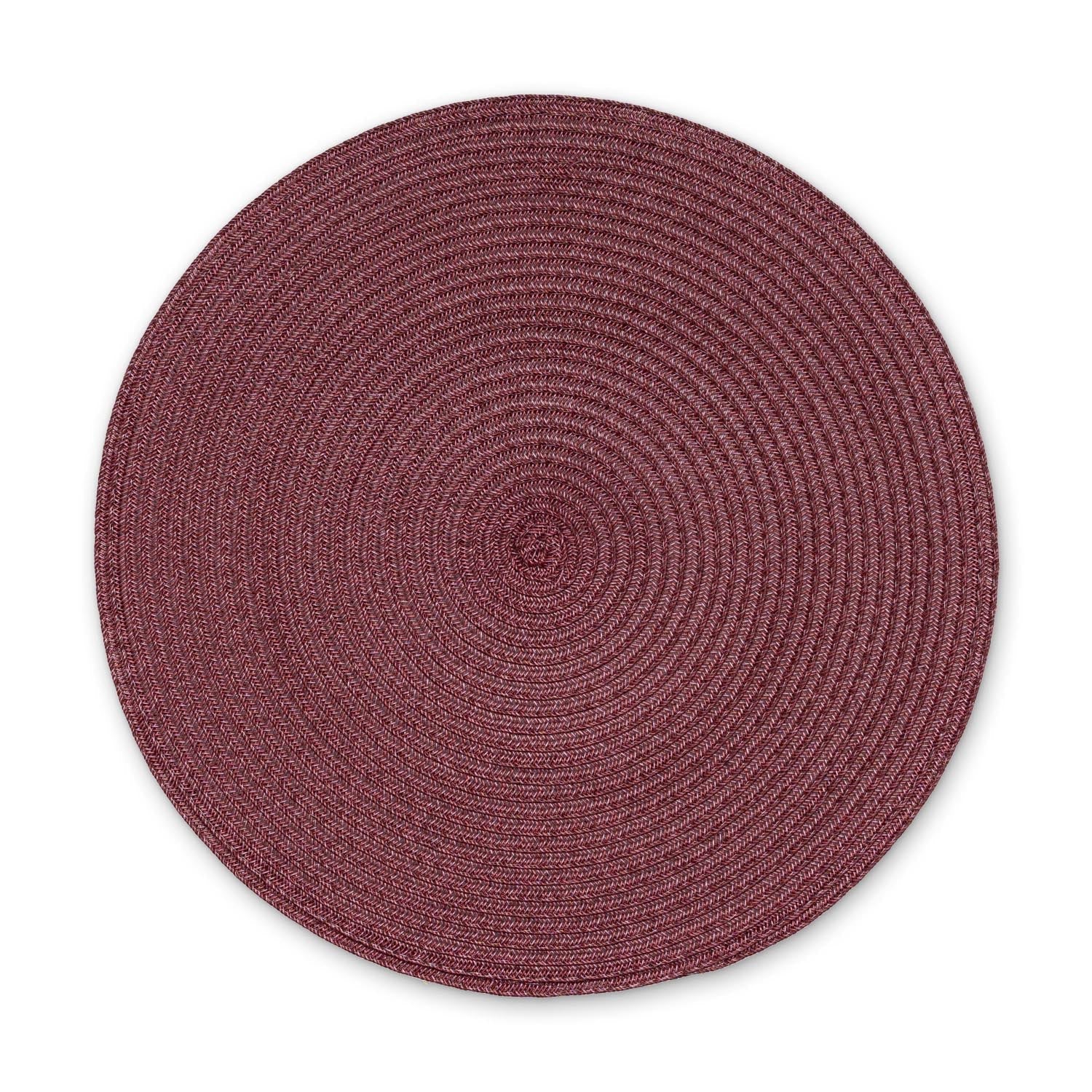 Tischset rund, weinrot in Rot präsentiert im Onlineshop von KAQTU Design AG. Tischset ist von Continenta