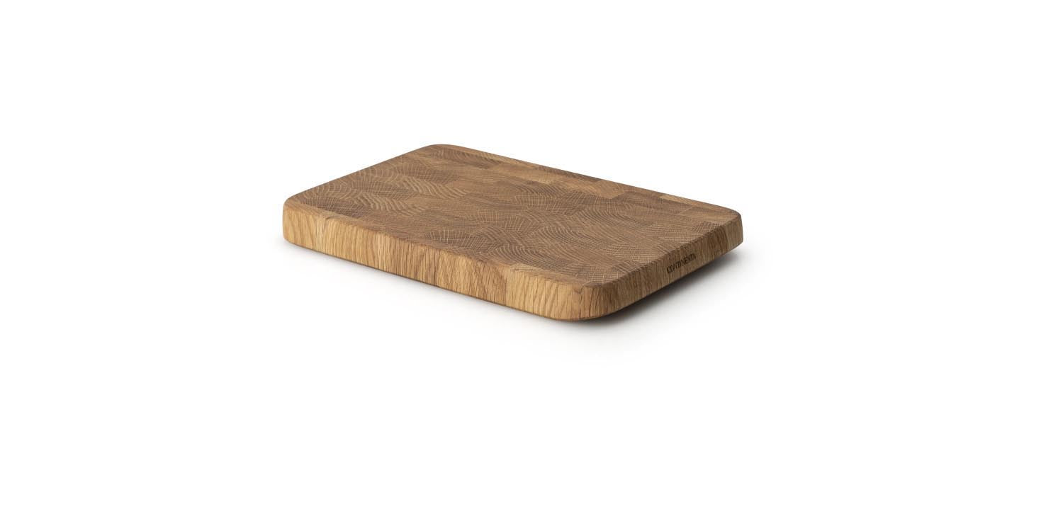 Schneidebrett Eiche Stirnholz 27x18cm in Braun präsentiert im Onlineshop von KAQTU Design AG. Schneidbrett ist von Continenta