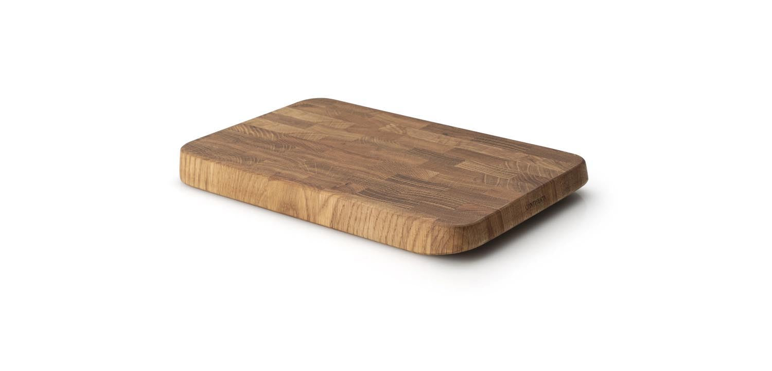 Schneidebrett Eiche Stirnholz 32x21cm in Braun präsentiert im Onlineshop von KAQTU Design AG. Schneidbrett ist von Continenta