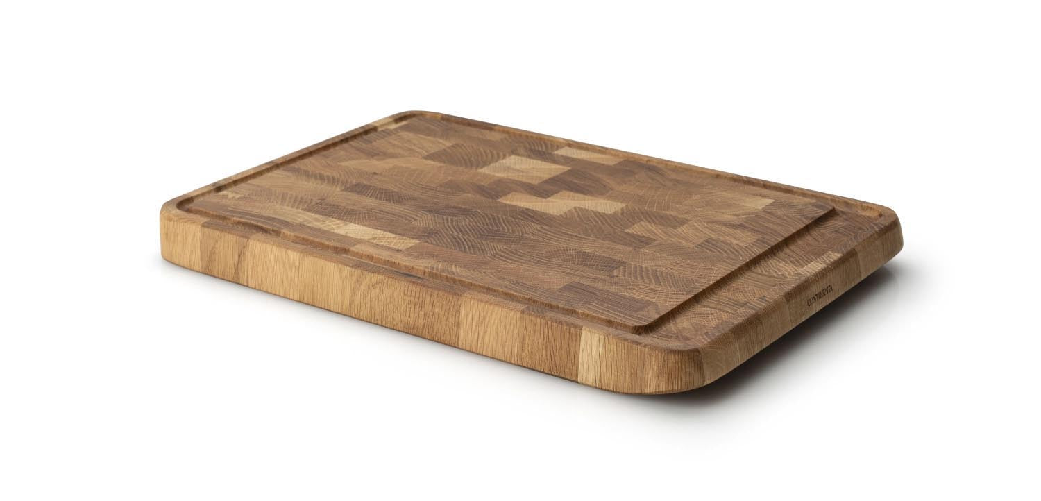 Tranchierbrett Eiche Stirnholz 42x29x3.5cm in Braun präsentiert im Onlineshop von KAQTU Design AG. Schneidbrett ist von Continenta