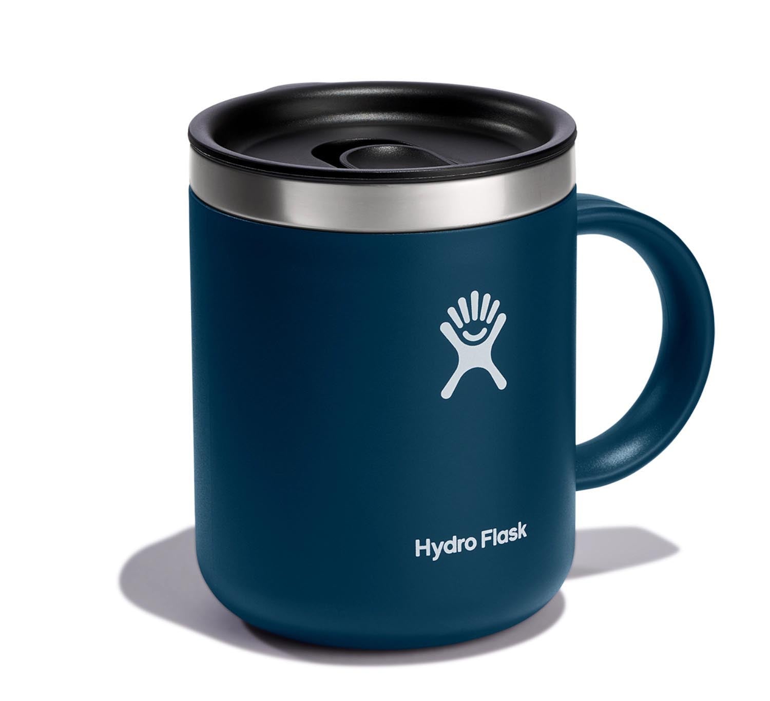Elegante 350ml Tasse in Indigo von Hydro Flask, ideal für heiße und kalte Getränke, perfekt für unterwegs oder zu Hause.