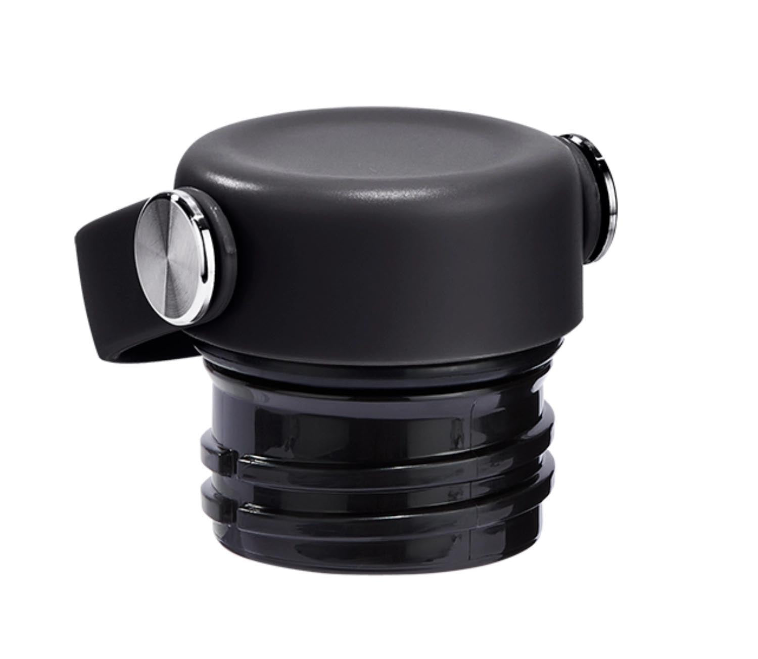 Schwarzer Standard Flex Deckel von Hydro Flask, ideal für Aufbewahrungsbehälter. Funktional und stilvoll, perfekt für unterwegs.