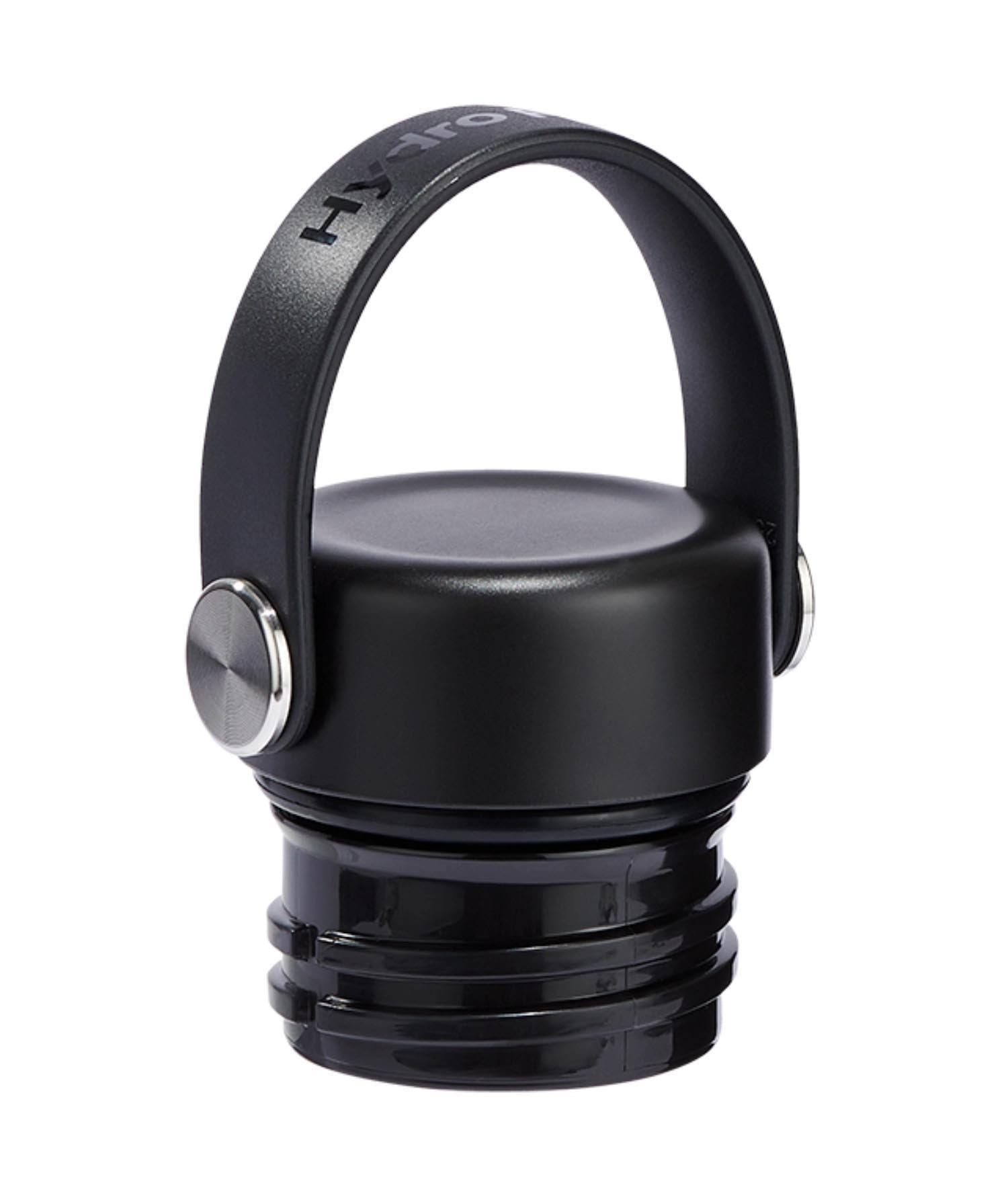 Schwarzer Flex Deckel von Hydro Flask, passend für Aufbewahrungsbehälter. Praktisch und elegant, ideal für den täglichen Gebrauch.