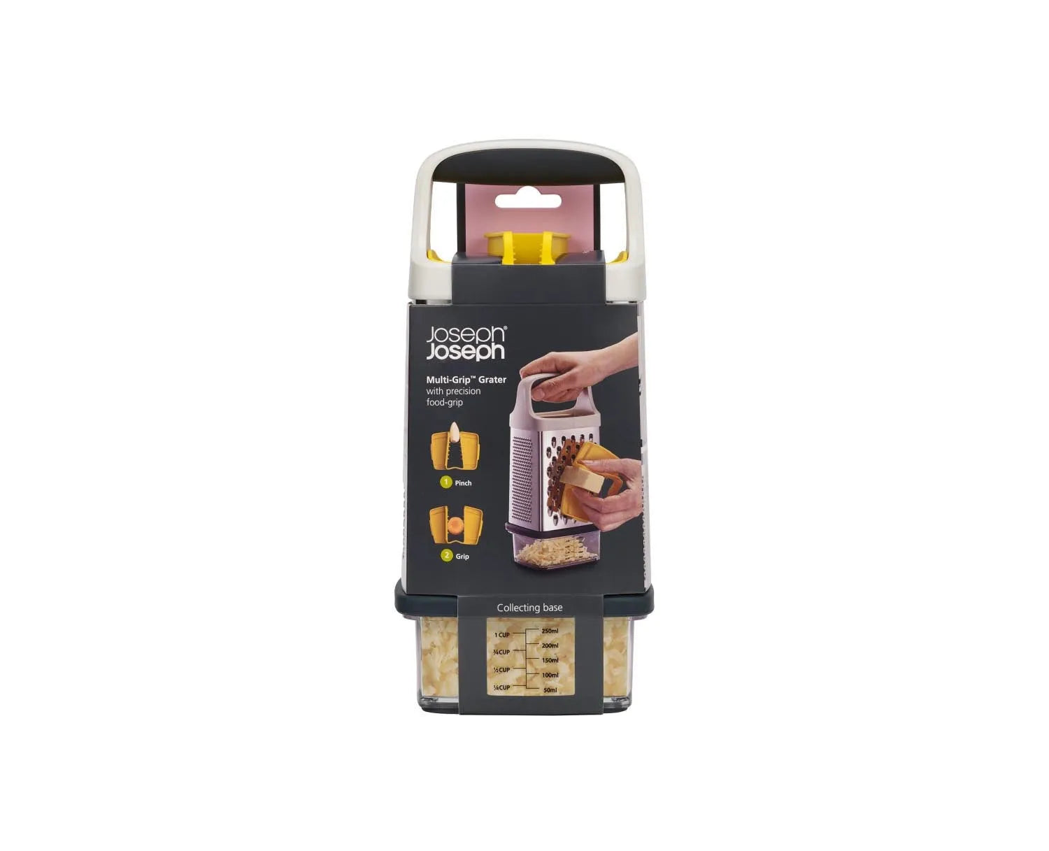 Multigriffreibe von Joseph Joseph mit komfortablem Griff, perfekt für präzises und vielseitiges Reiben in der Küche.