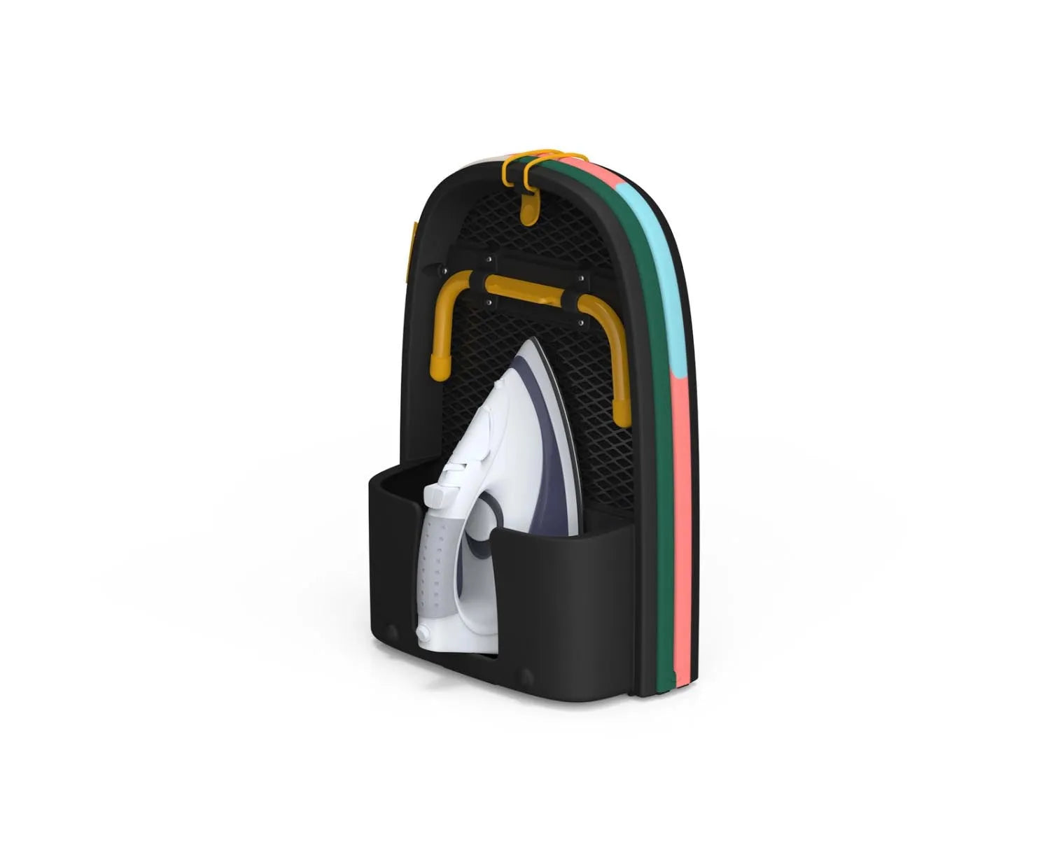 Pocket Klappbares Tisch-Bügelbrett  (J Lawes) in Mehrfarbig präsentiert im Onlineshop von KAQTU Design AG. Haushaltshilfen ist von Joseph Joseph